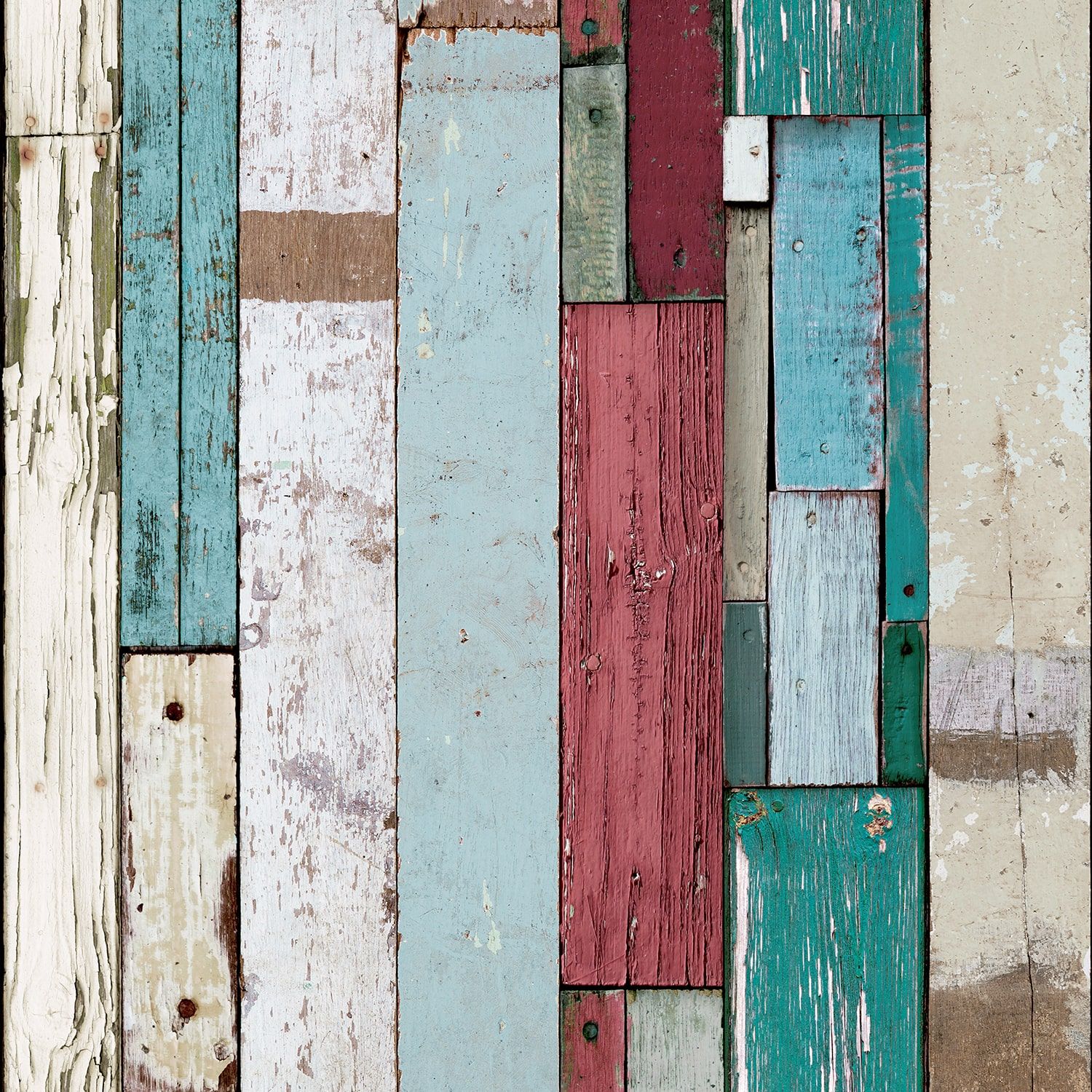 Green and red pallet wood wallpaper