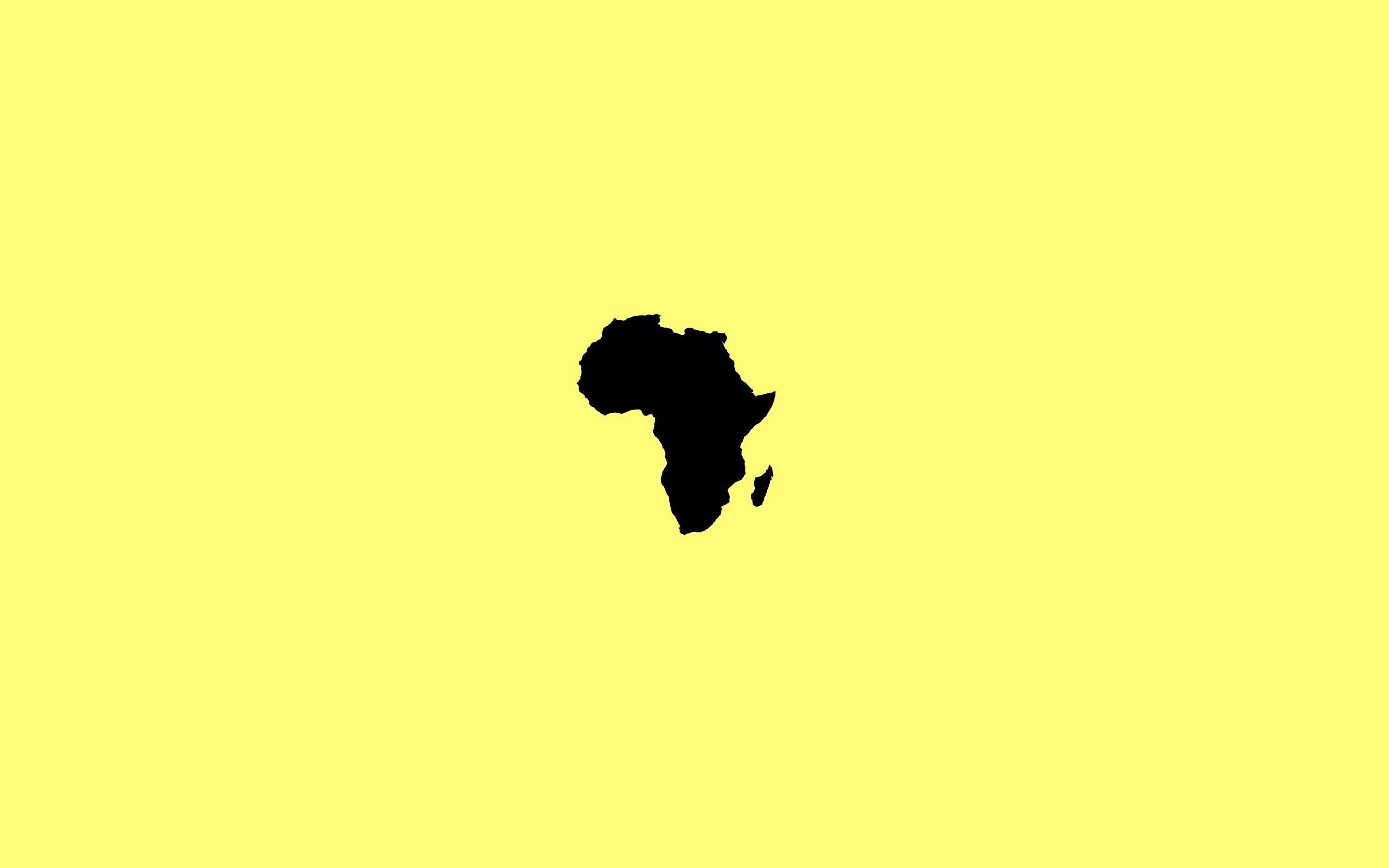 Simple Desktop Wallpaper: African Continent. Think Beyond Borders