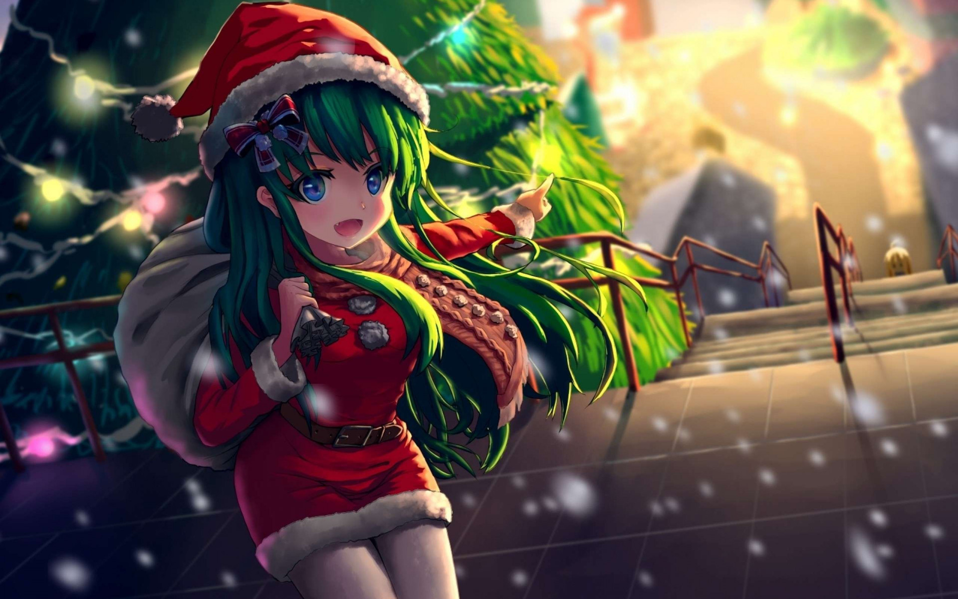 Anime Christmas Cool Background HD Wallpaper 102149