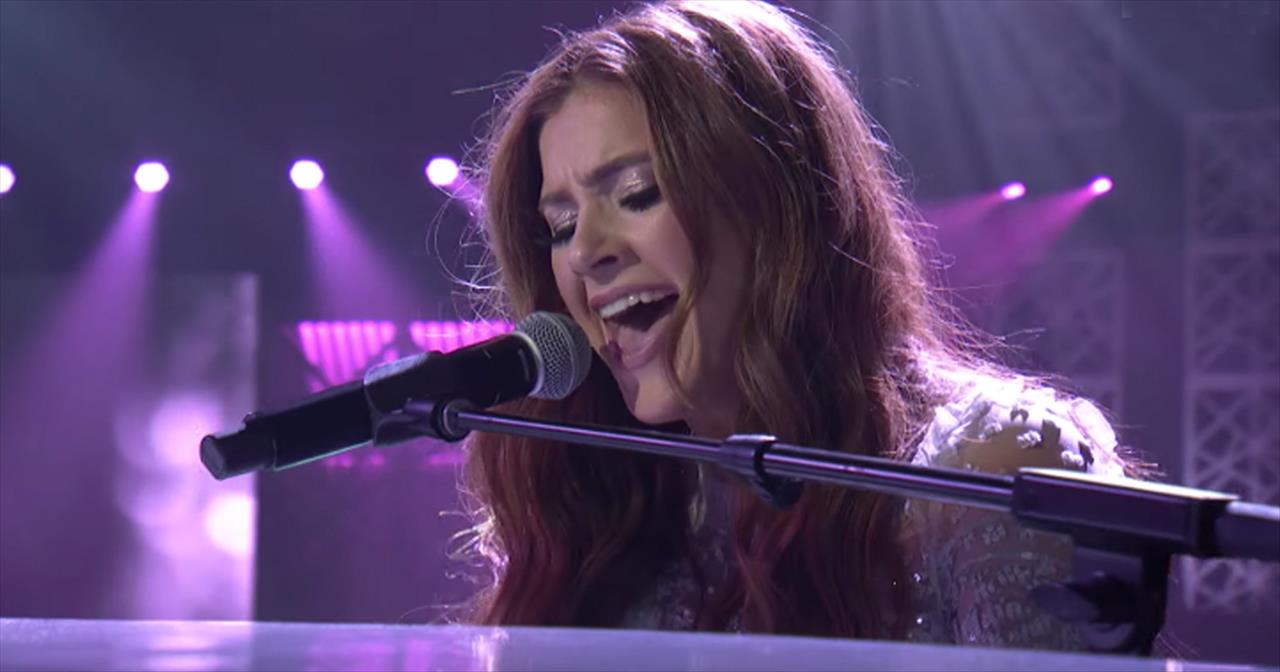 Fighting For Me' Riley Clemmons Performs At The Dove Awards