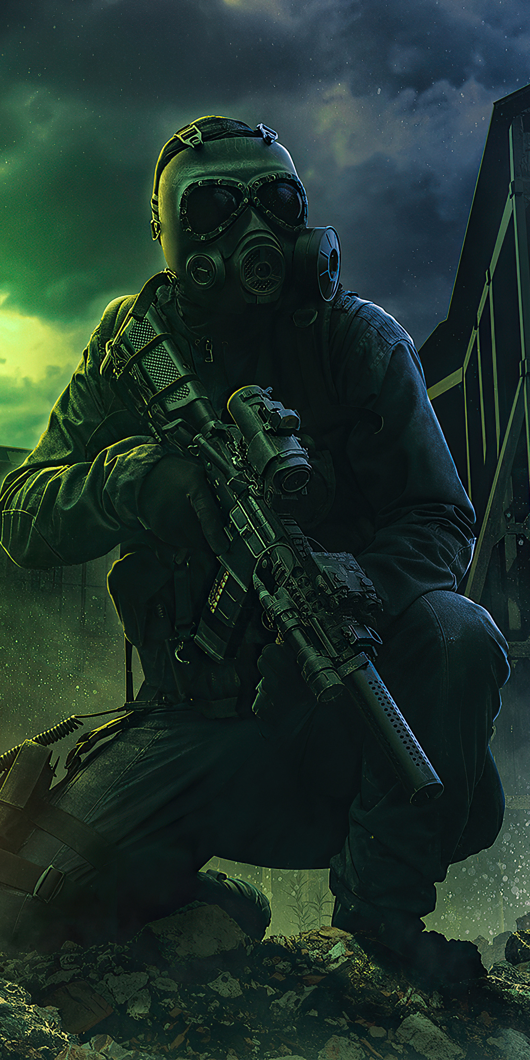 Download 1080x2160 wallpaper men with gun, soldier of destruction, video game, artwork, honor 7x, honor 9 lite, honor view HD image, background, 25997