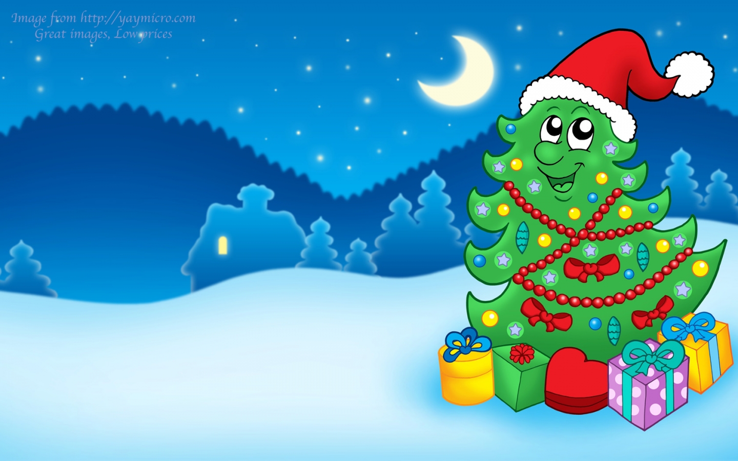 30 Cartoon Christmas Wallpapers Pictures