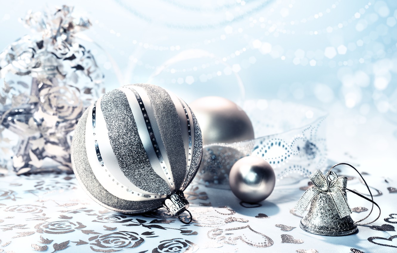 Christmas Bells Silver Wallpapers - Wallpaper Cave