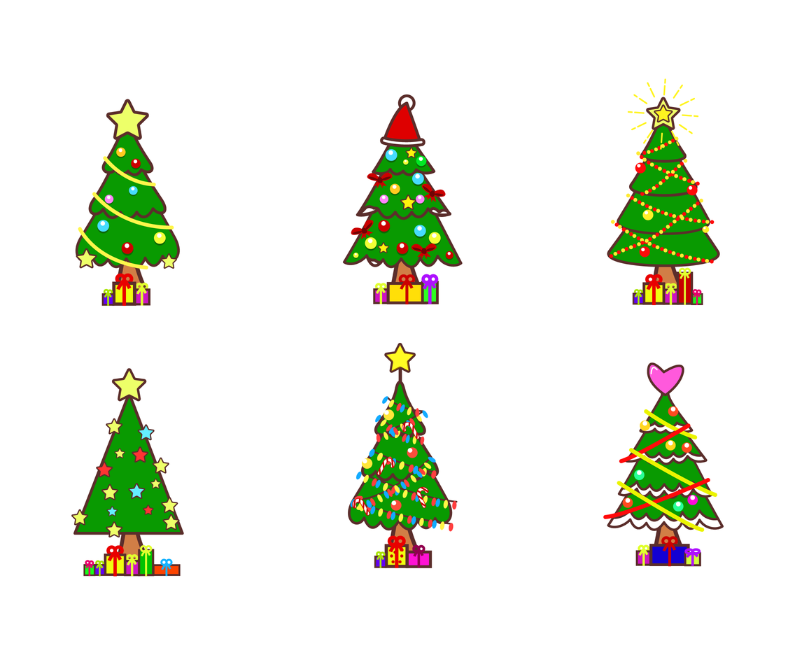 Free Cartoon Christmas Tree Vectors Vector Art & Graphics