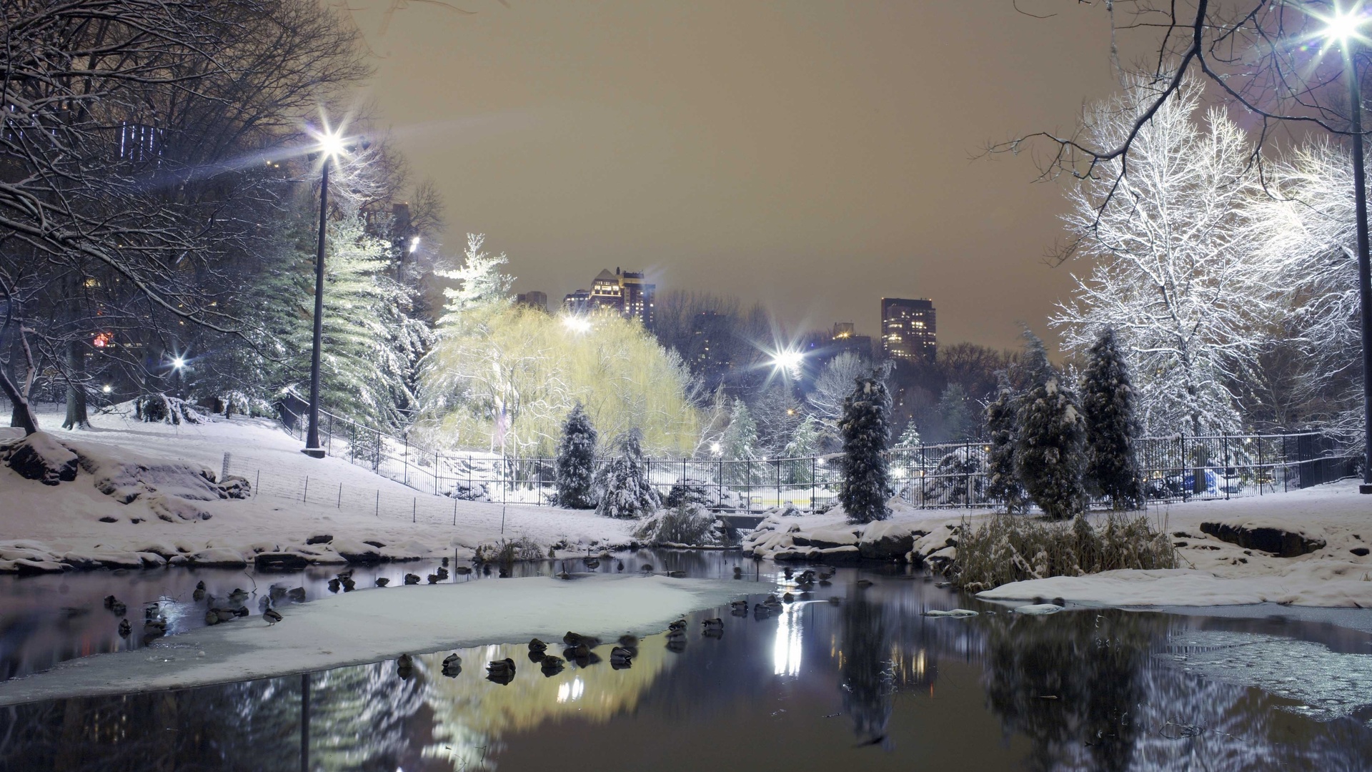 City Winter Wallpaper