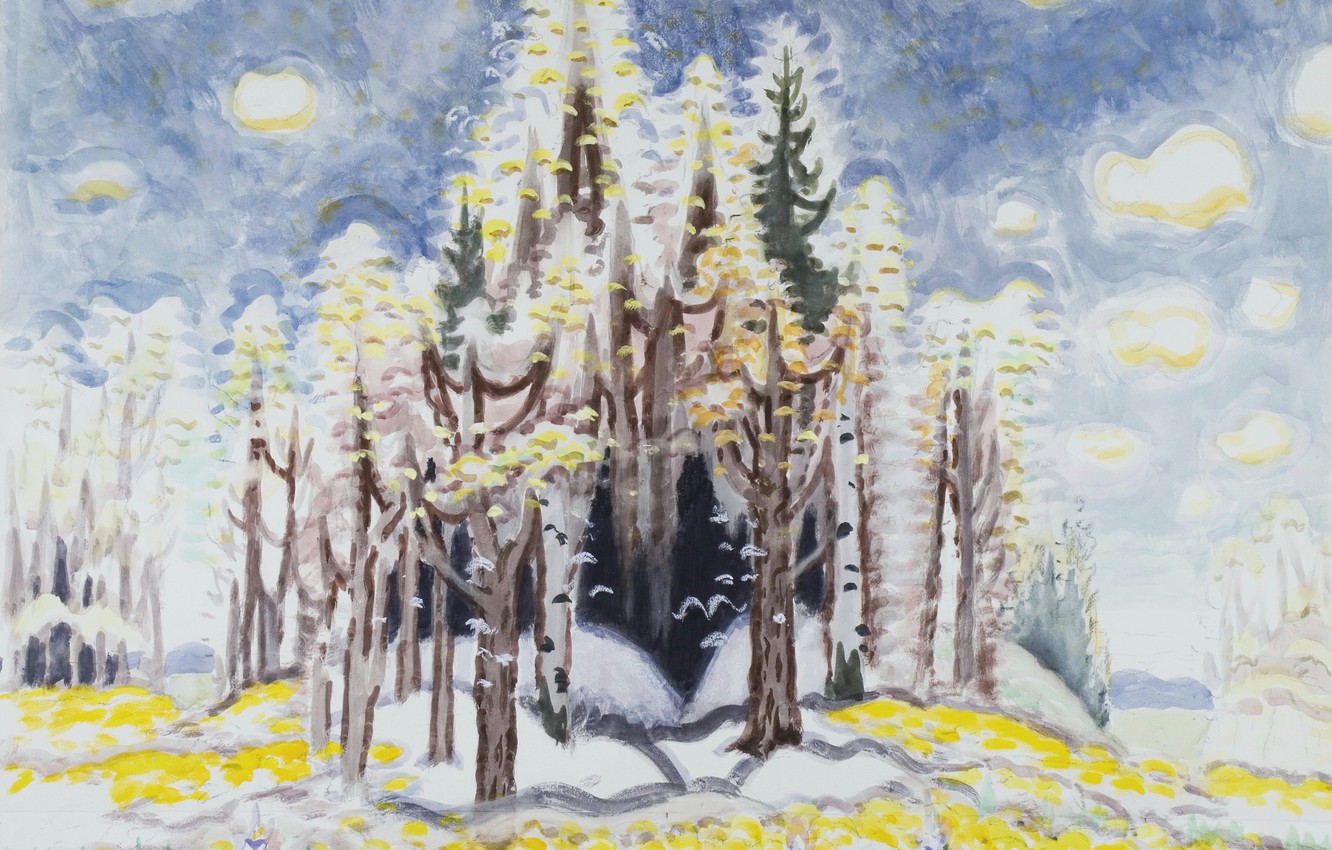 Wallpaper Early Spring, Charles Ephraim Burchfield, 1966 67 Image For Desktop, Section живопись