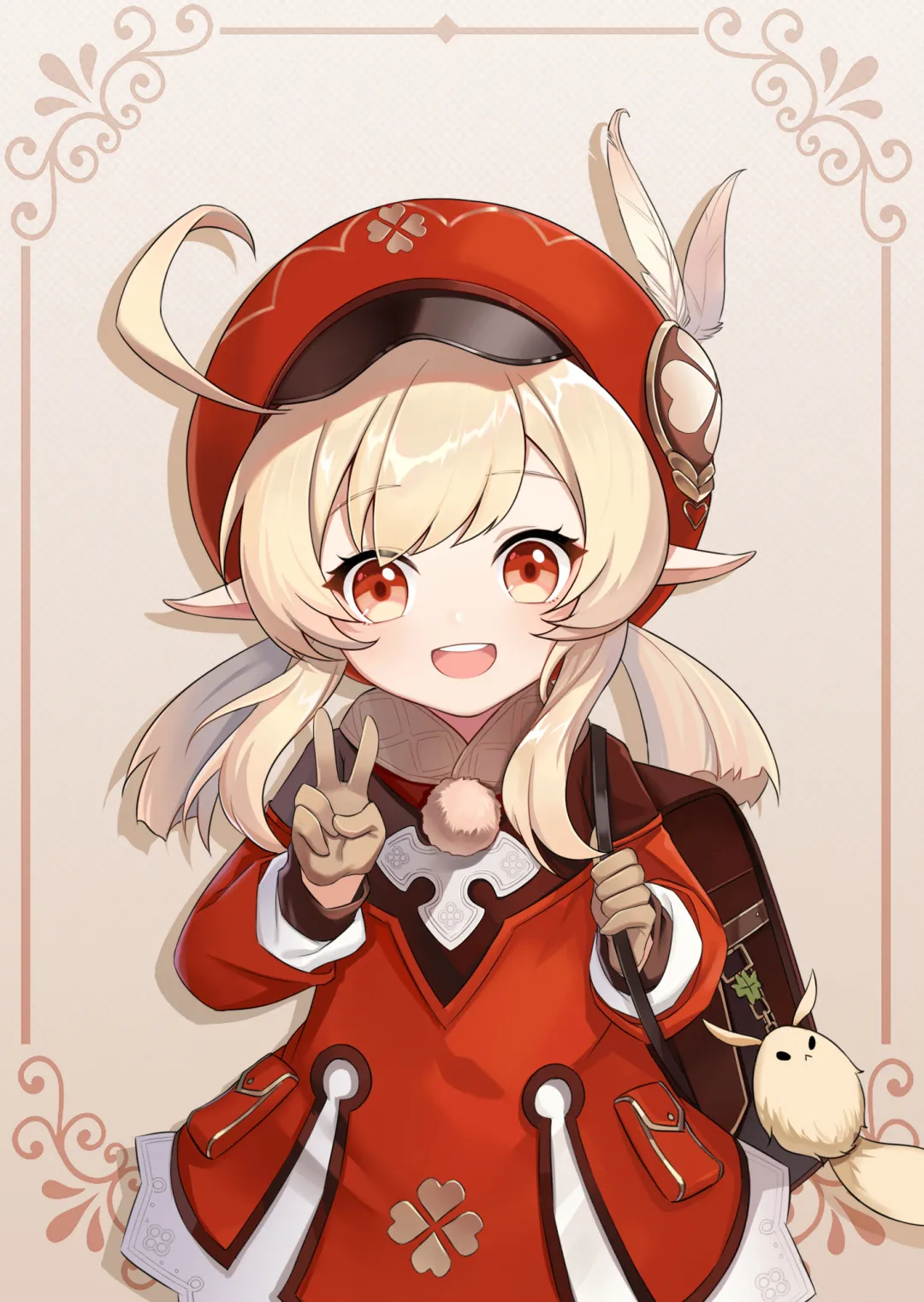 Anime Girls Genshin Impact Klee Genshin Impact Wallpaper:1080x1522