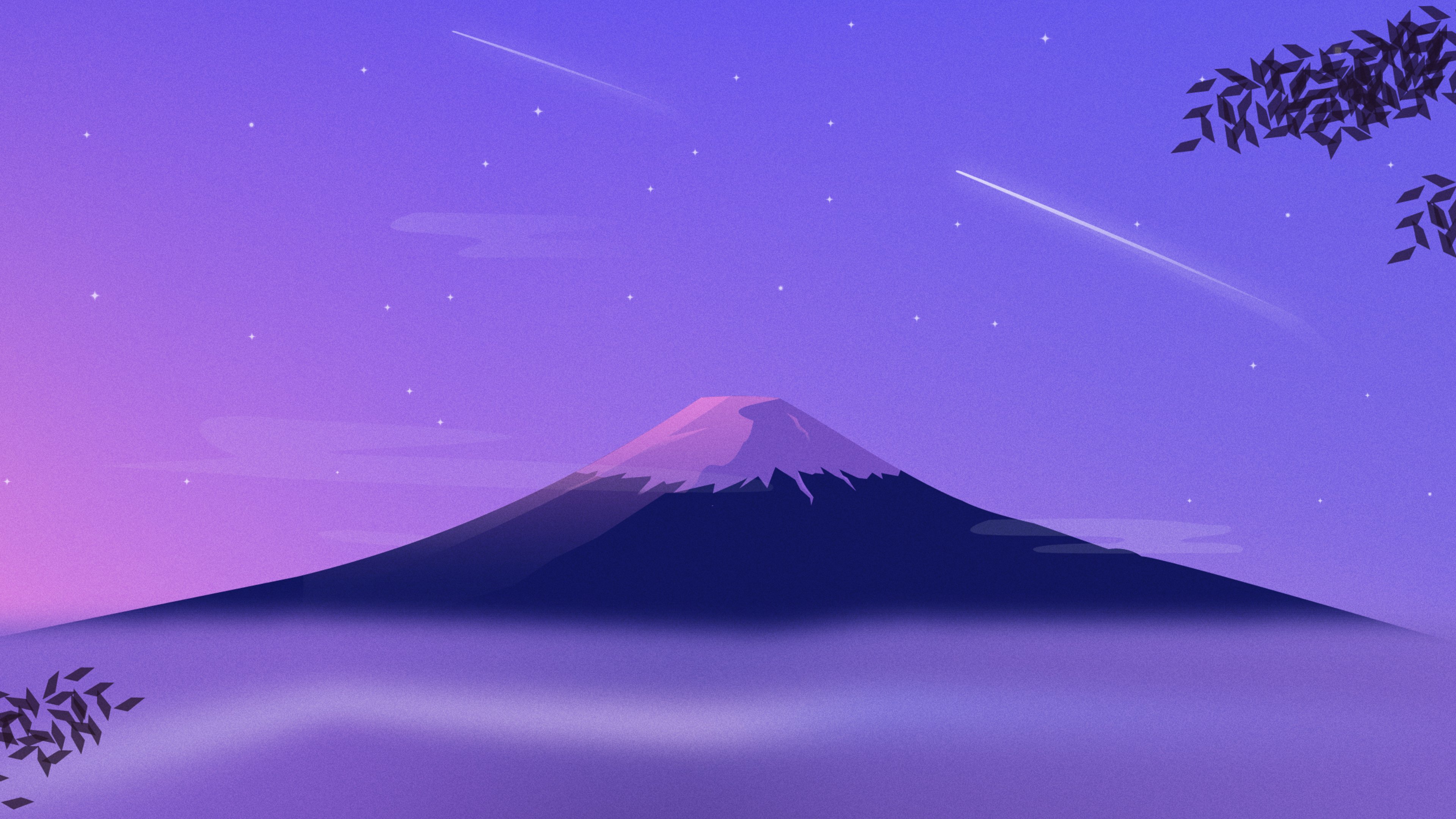 Mount Fuji Minimal 4k HD 4k Wallpaper, Image, Background, Photo and Picture