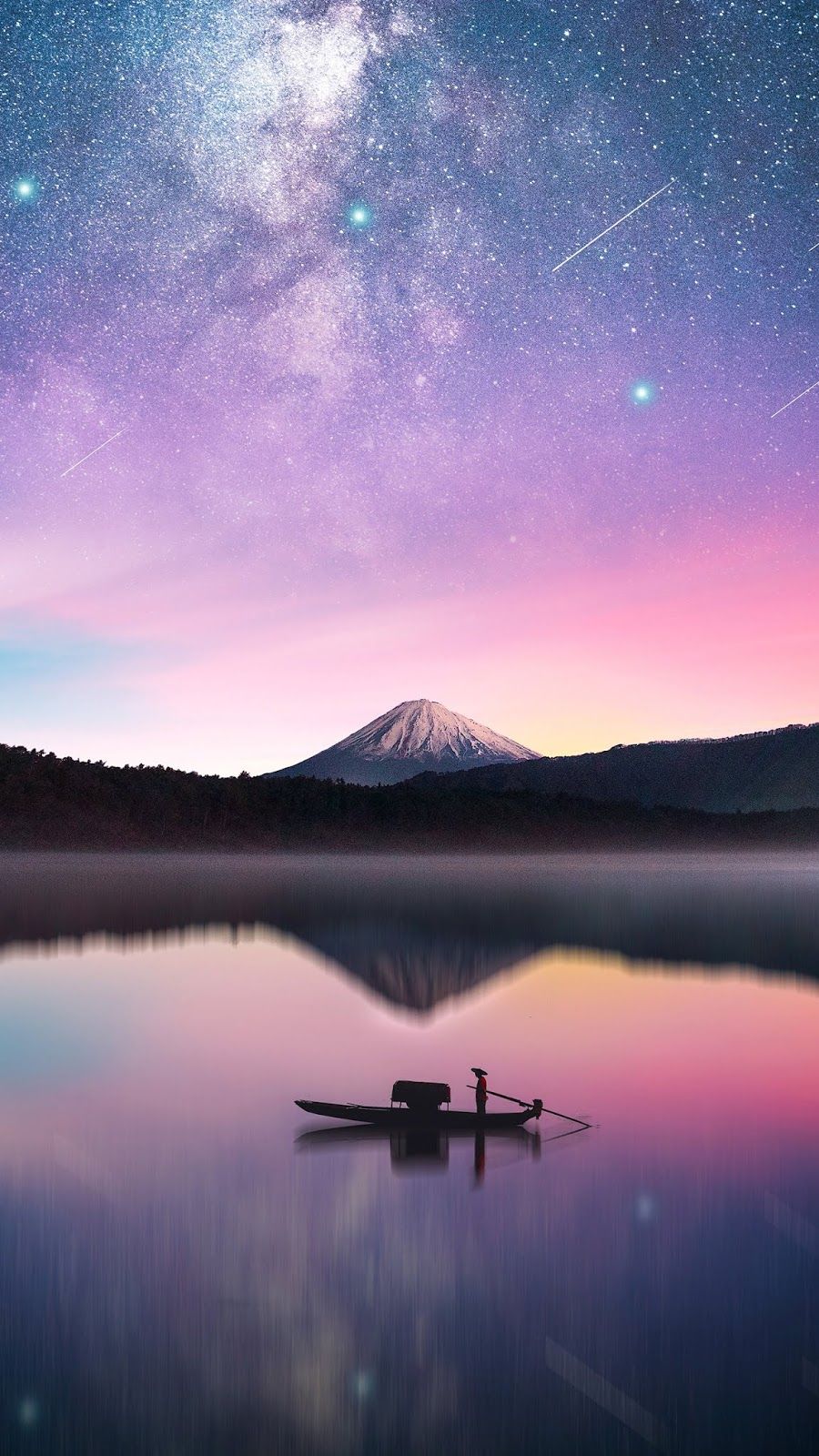 Milky way in mount Fuji wallpaper #wallpaper #iphone #android #background #followme. Beautiful wallpaper, Mount fuji, Background