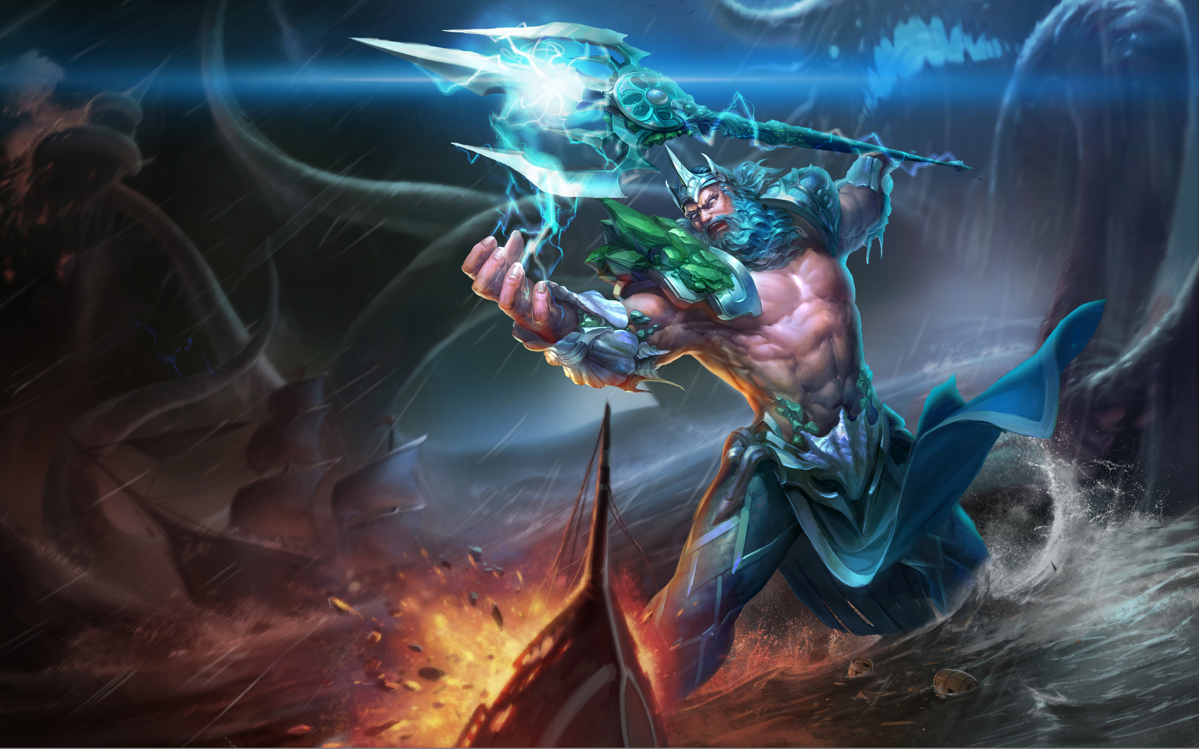 Poseidon is the god of the sea