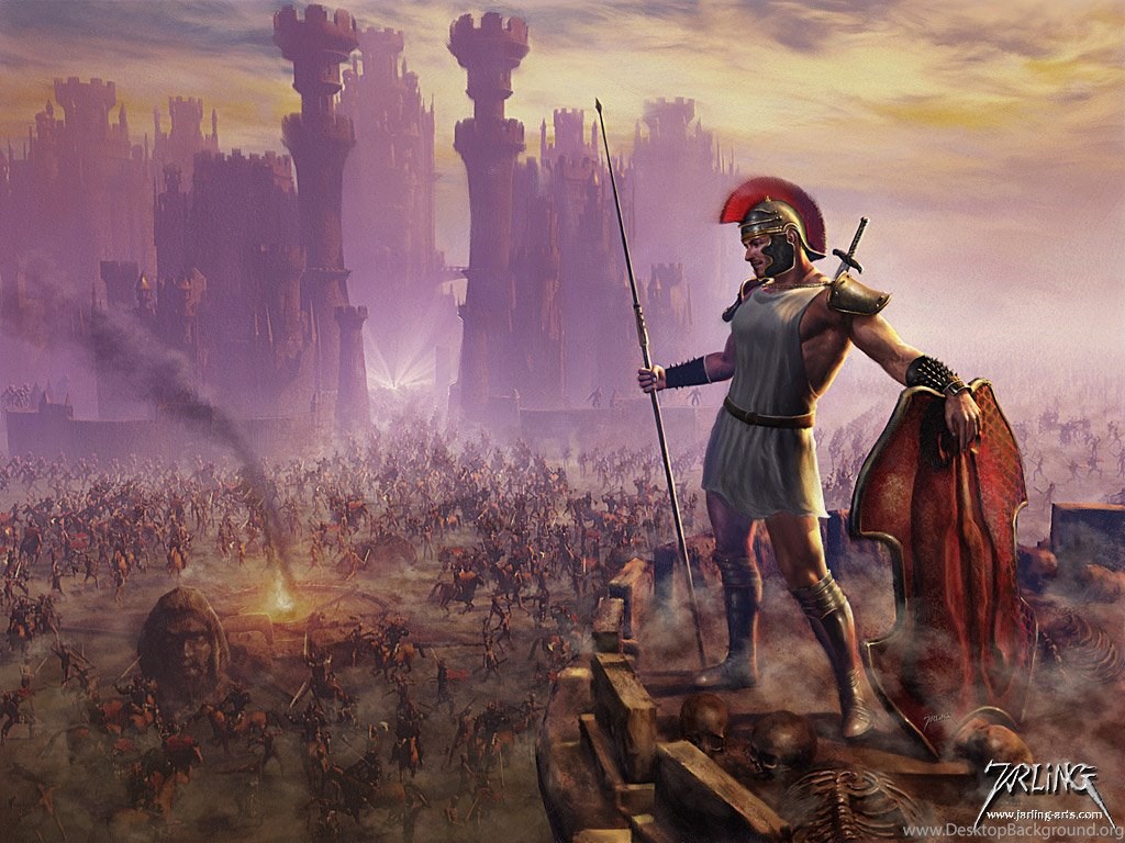 Ares (Mars) Greek God Of War. Desktop Background