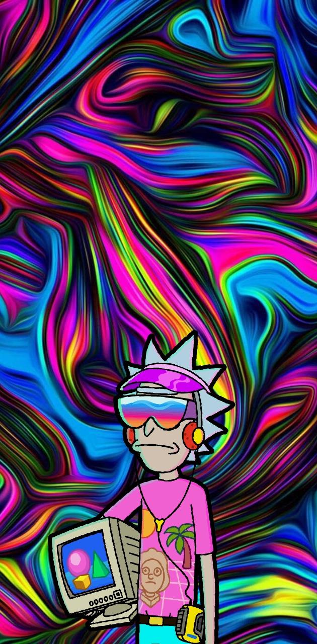 Trippy Rick wallpaper