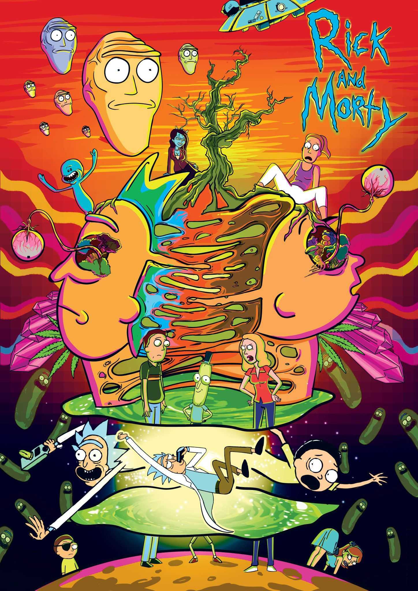 Rick and Morty Trippy Wallpaper Free HD Wallpaper