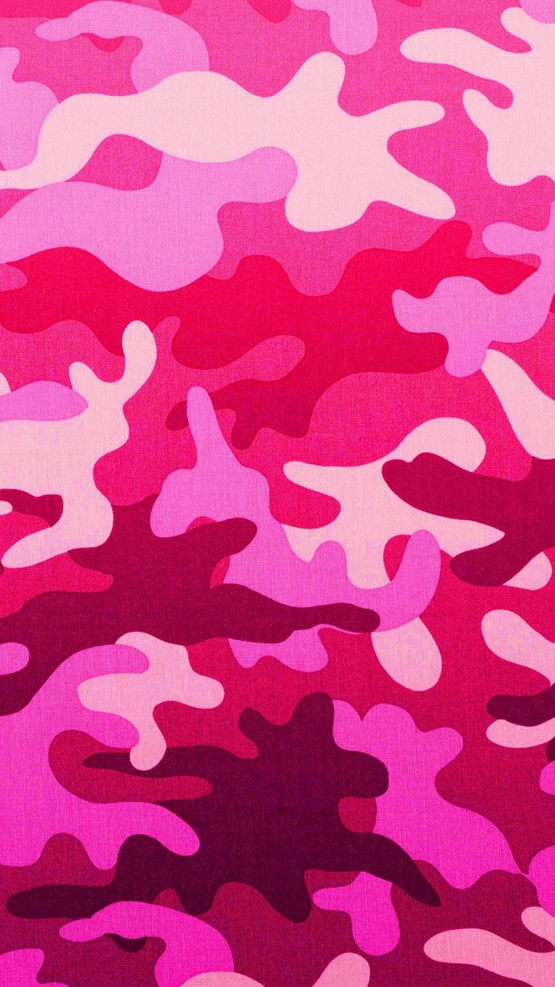 iPhone Pink Camouflage Wallpaper Free HD Wallpaper
