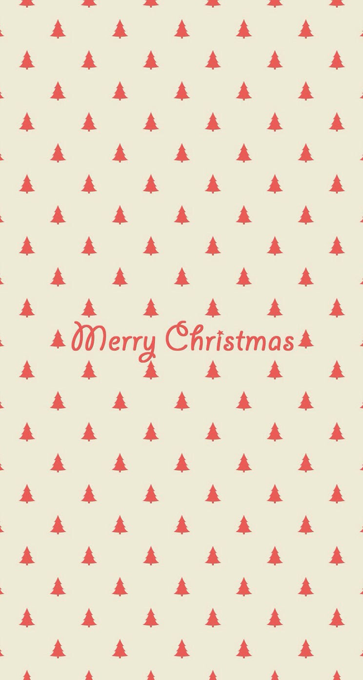 Merry Christmas Simple Trees Pattern iPhone 6 Plus HD Wallpaper HD