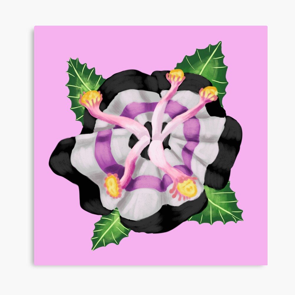 Fictosexual Pride Flag Flower Metal Print