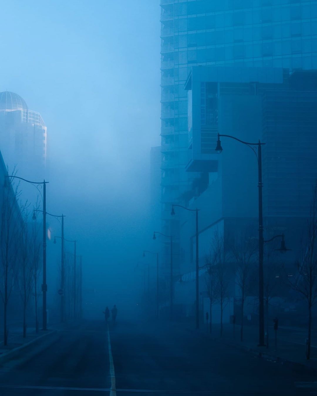 visualgine posted on their Instagram profile: “© D'namur. .. #fog #mist # blue #blueaestheti. Aesthetic pastel wallpaper, Nature aesthetic, Aesthetic wallpaper