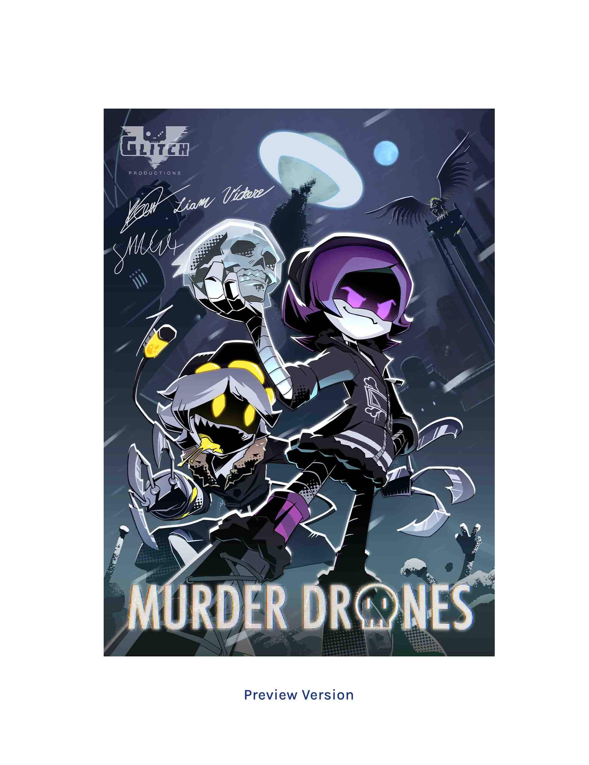 SIGNED) Murder Drones Poster (Pre Order)