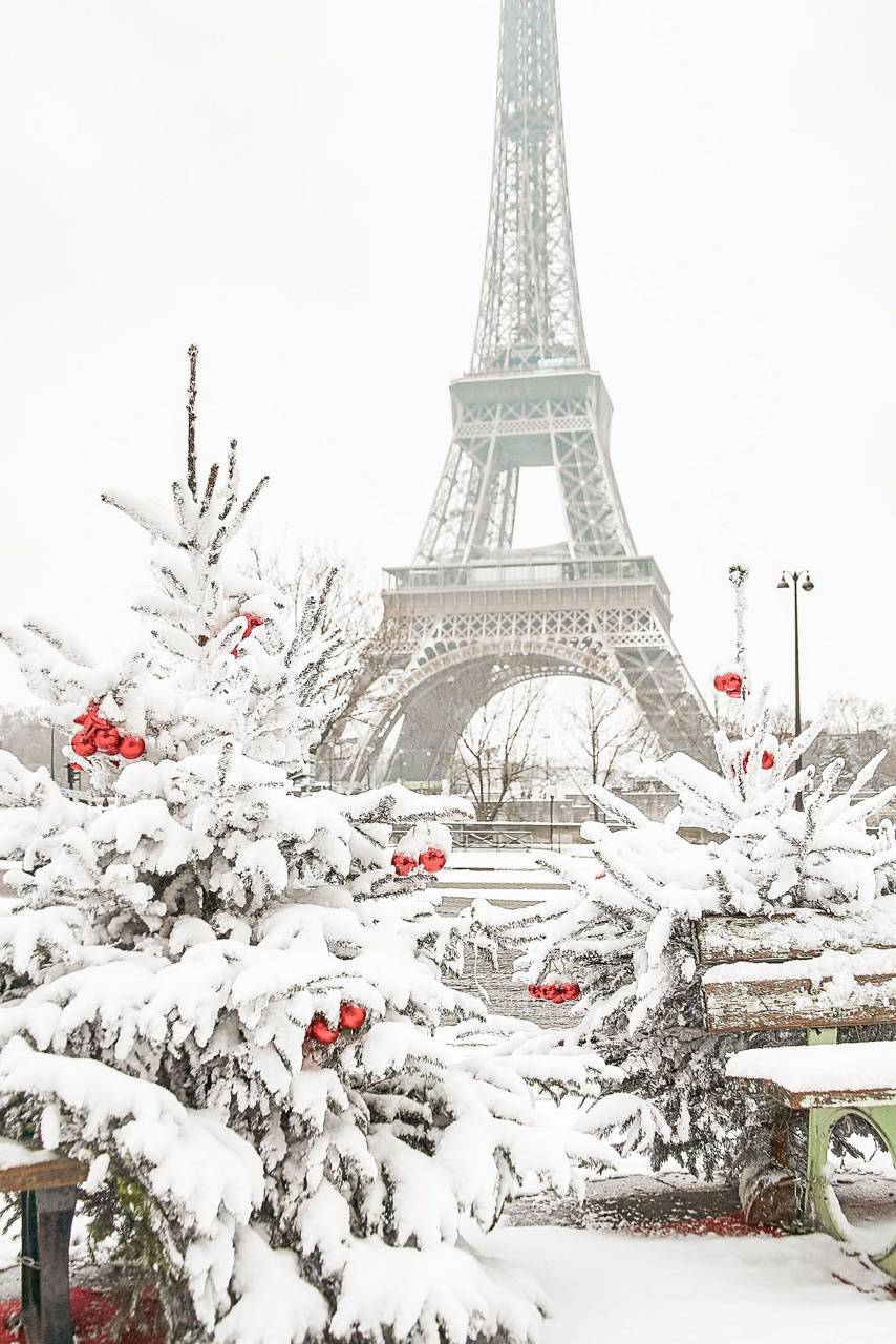 Christmas in Paris Wallpaper