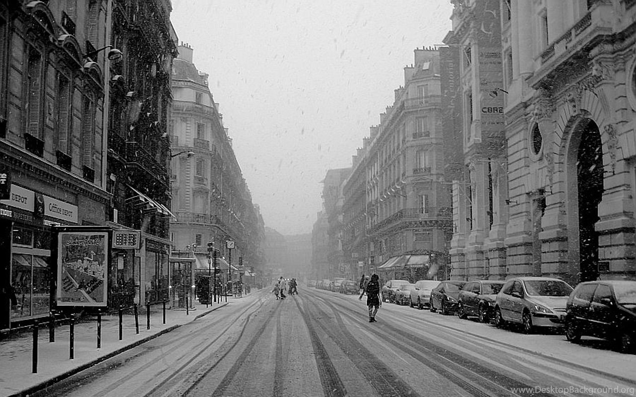 Paris Winter Wallpaper Desktop Background