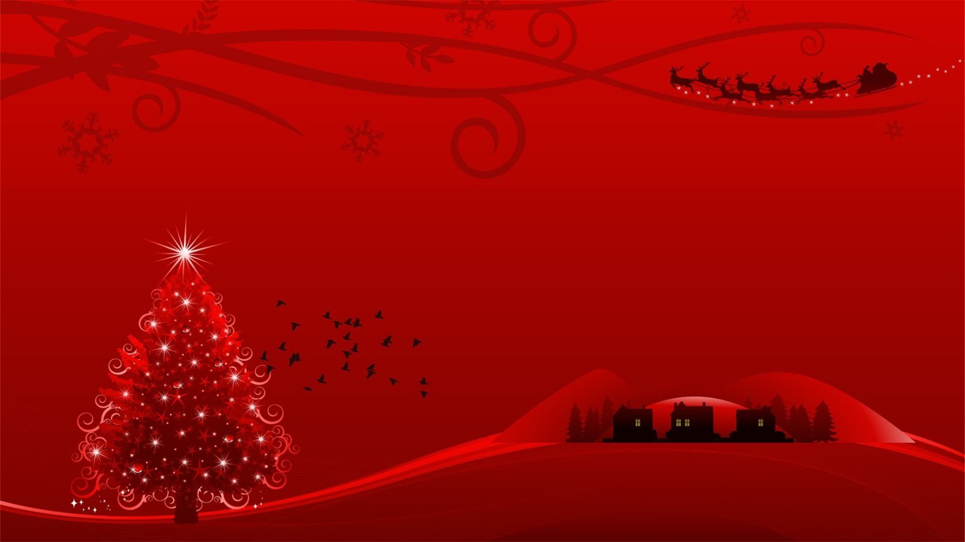 Red Christmas Wallpaper Free Red Christmas Background