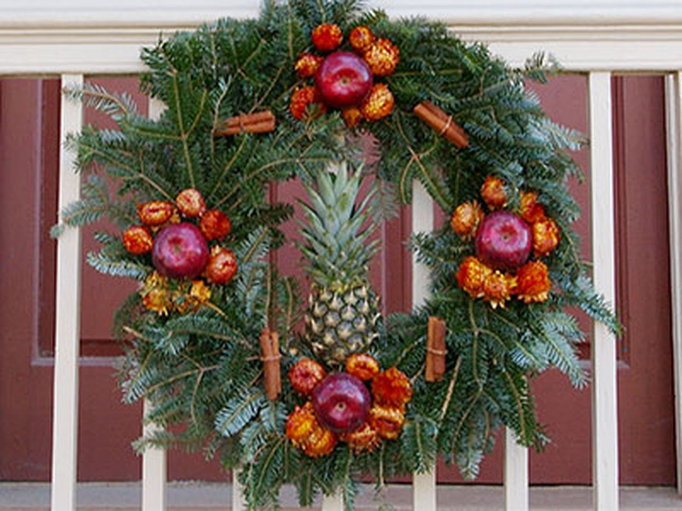 The Wreaths of Colonial Williamsburg Old House