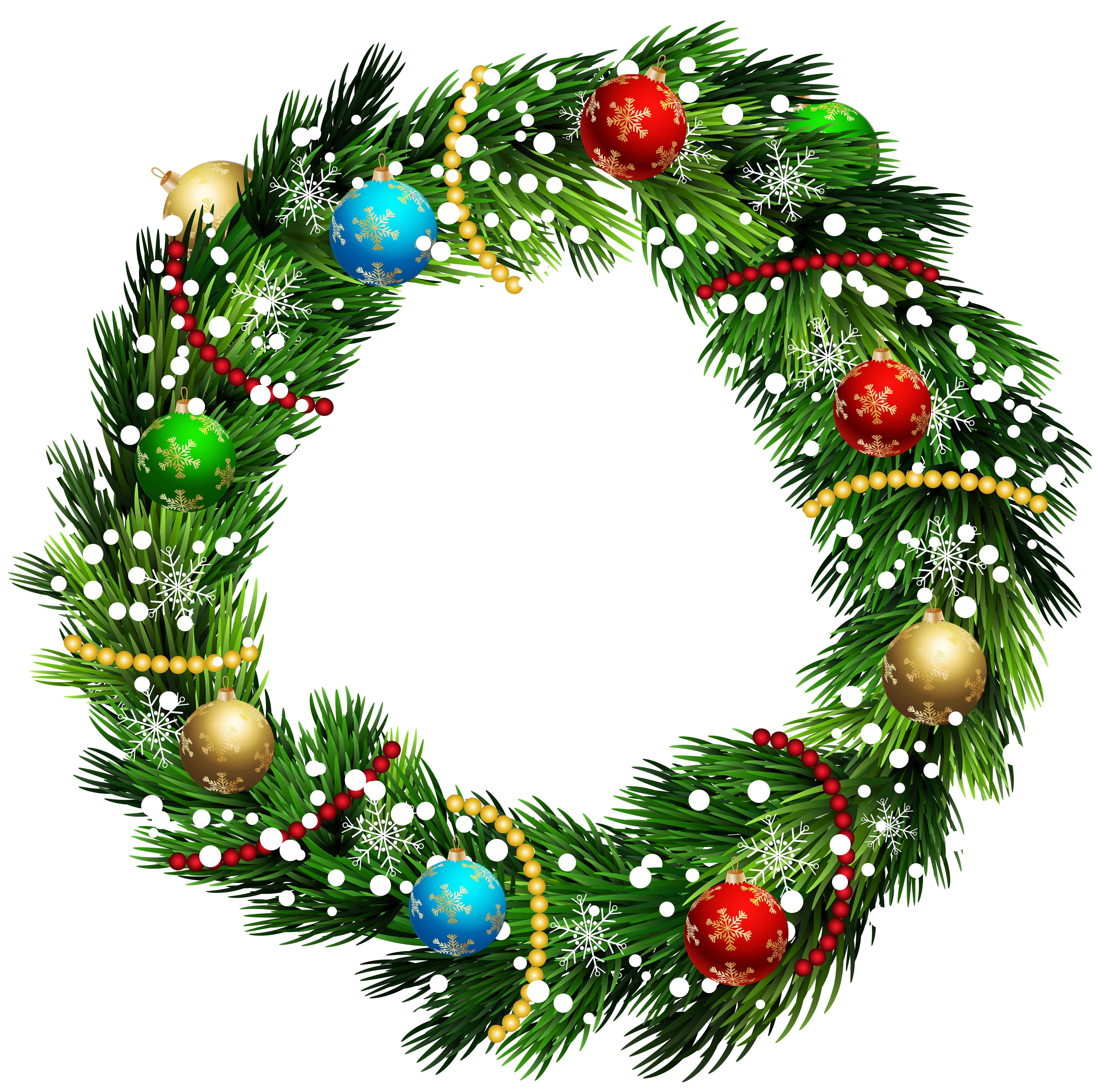 Christmas Wreath PNG Clip Art Image​-Quality Image and Transparent PNG Free Clipart