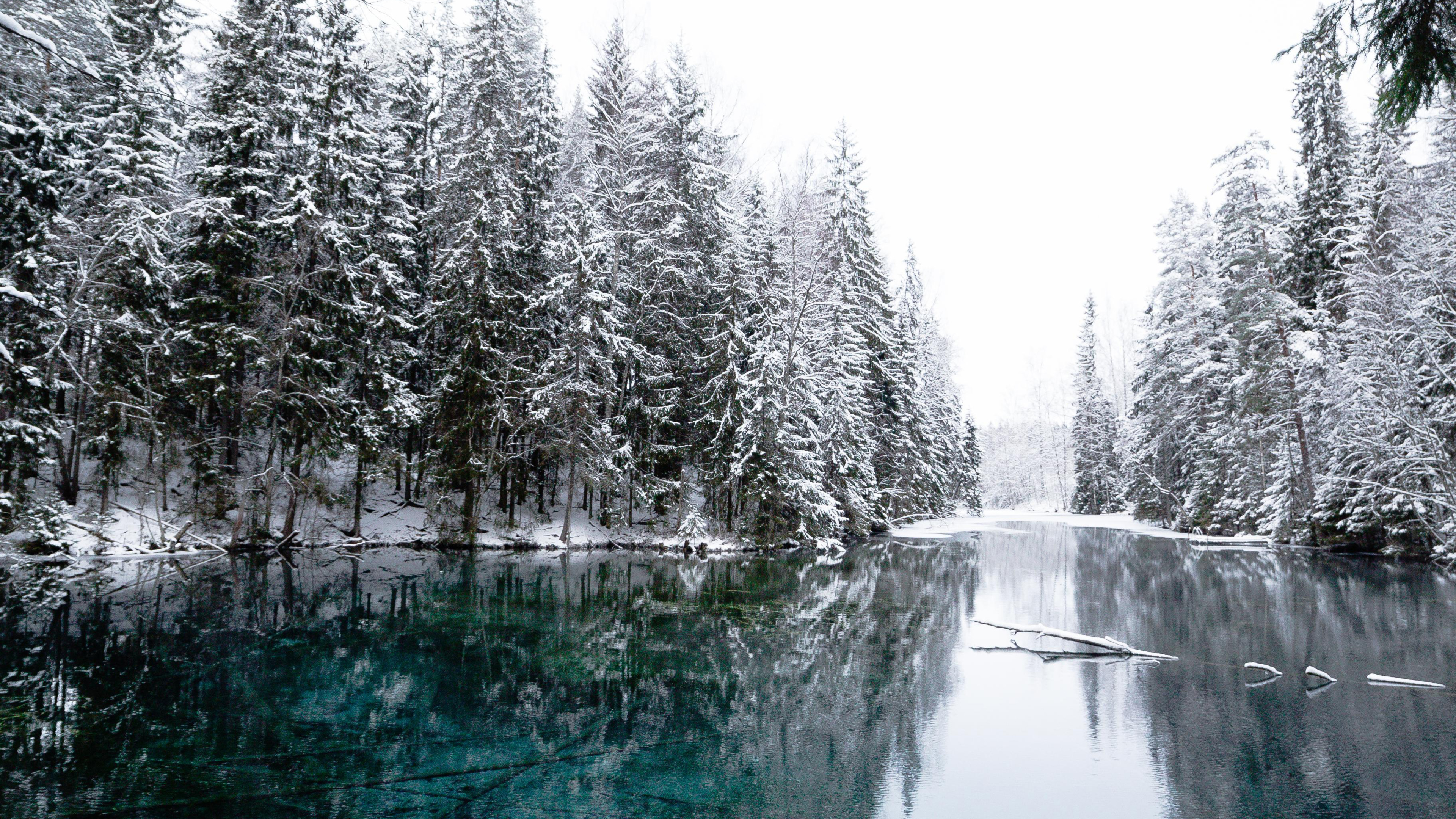 Winter Cold Lake 4k HD 4k Wallpaper, Image, Background, Photo and Picture