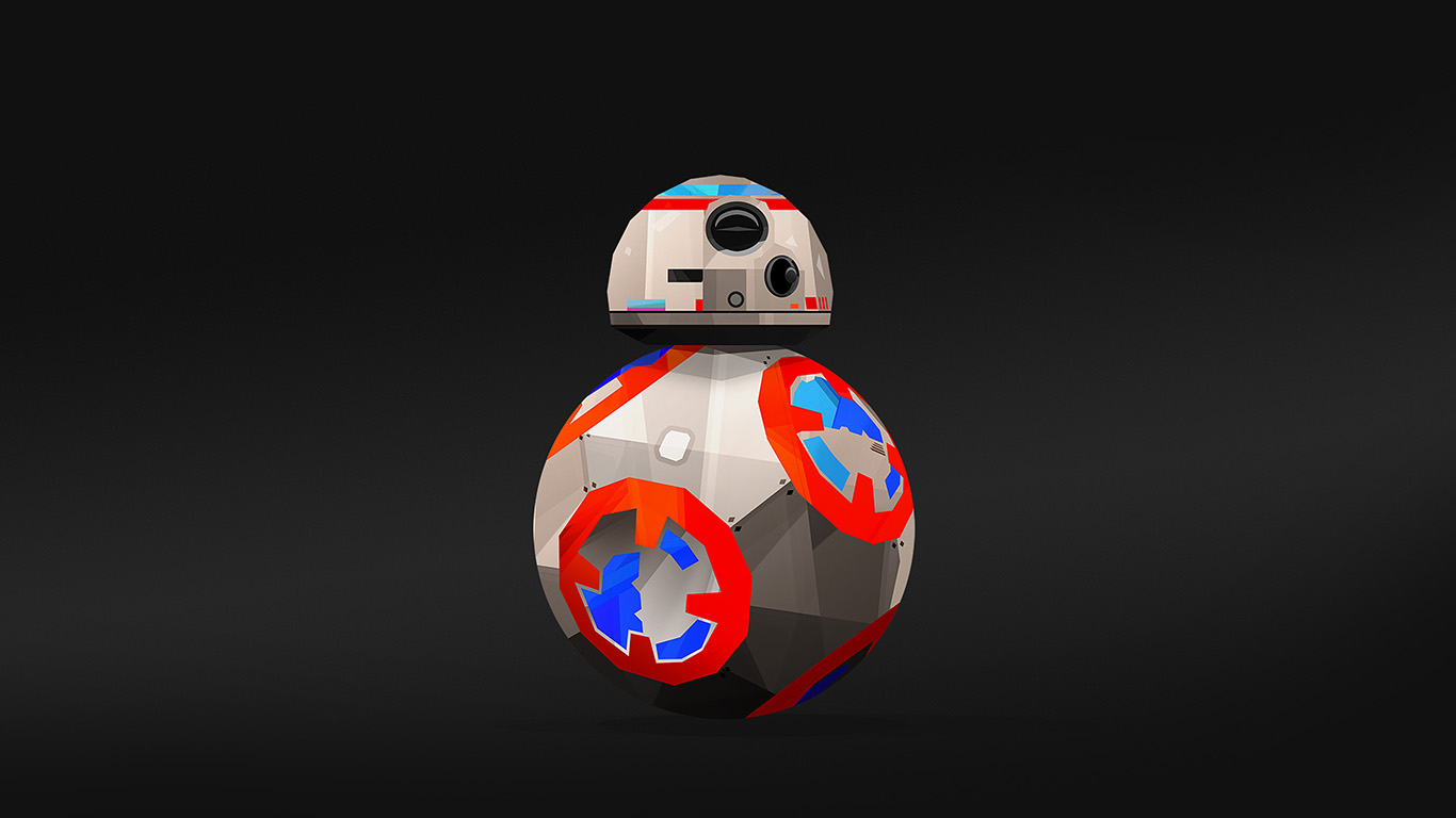wallpaper for desktop, laptop. bb 8 droid starwars robot art film