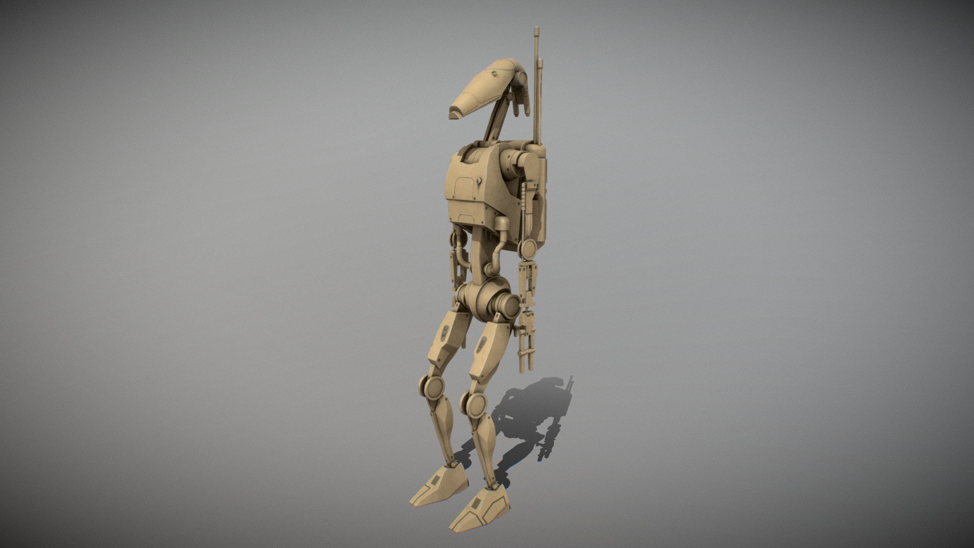 Star Wars B1 Battle Droid Free 3D model by eknightger [d353133]