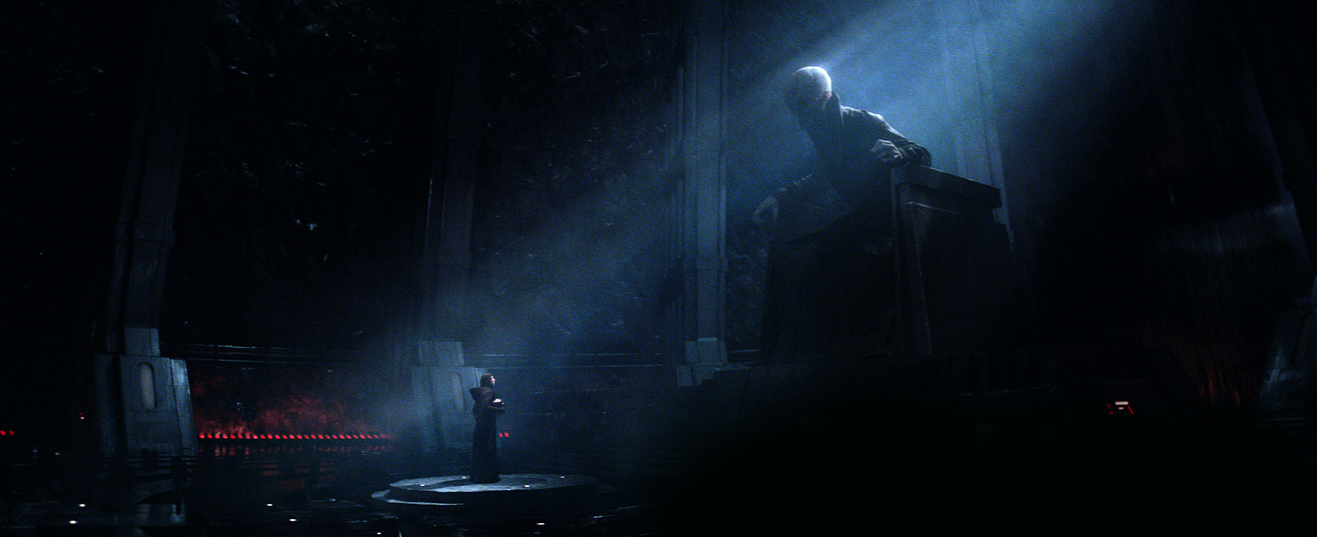 Supreme Leader Snoke and Kylo Ren Ben Solo Star Wars The Force Awakens