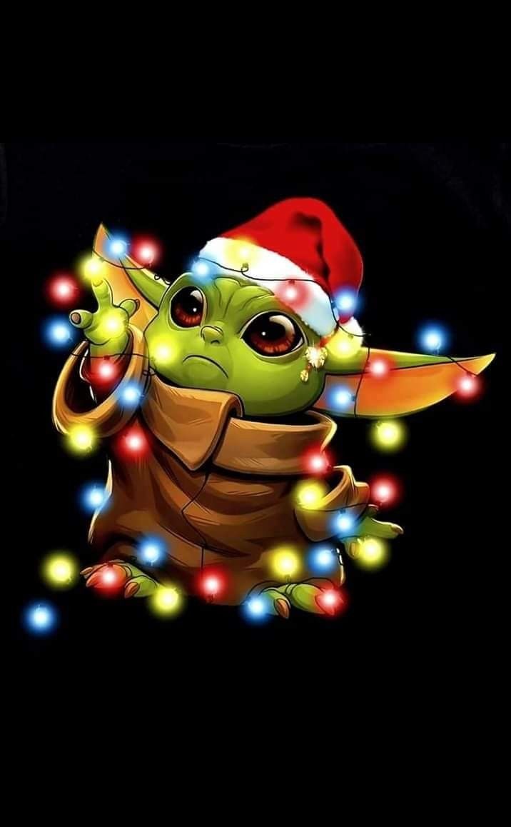 Baby Yoda. Christmas wallpaper, Yoda wallpaper, Cute christmas wallpaper