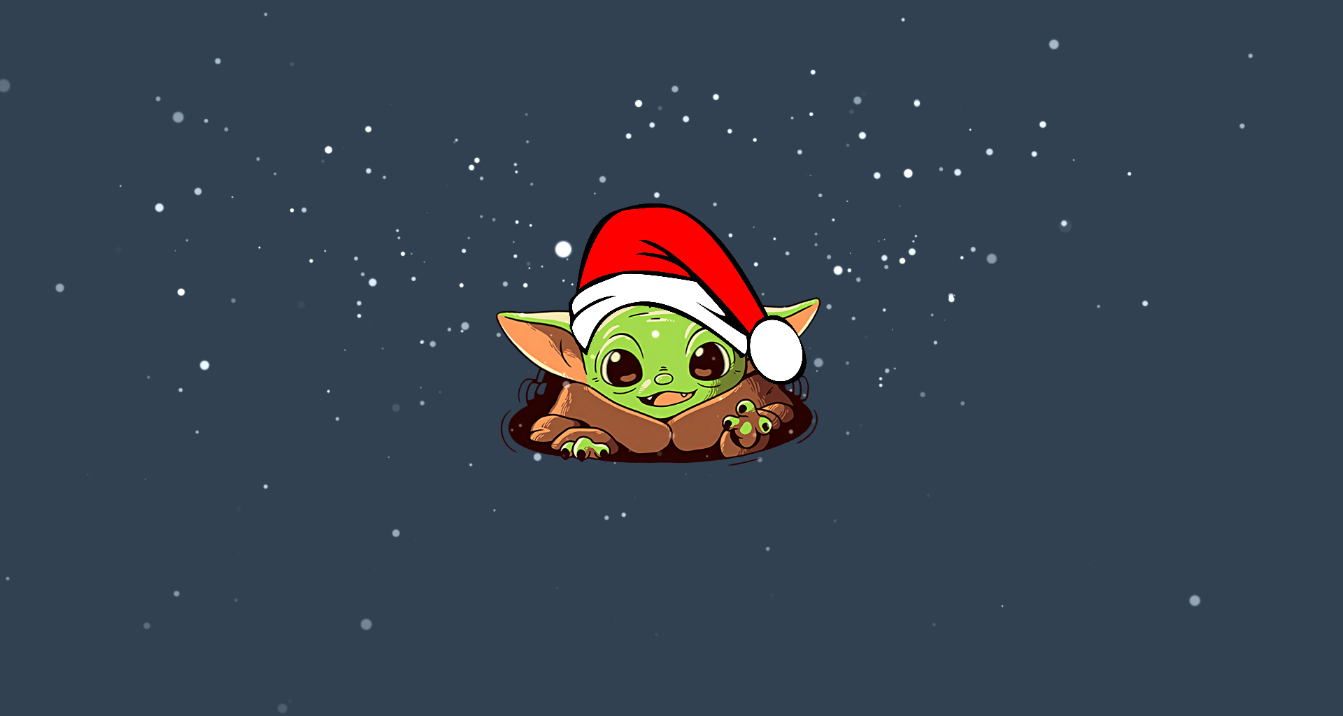 Cute Christmas Yoda Wallpaper