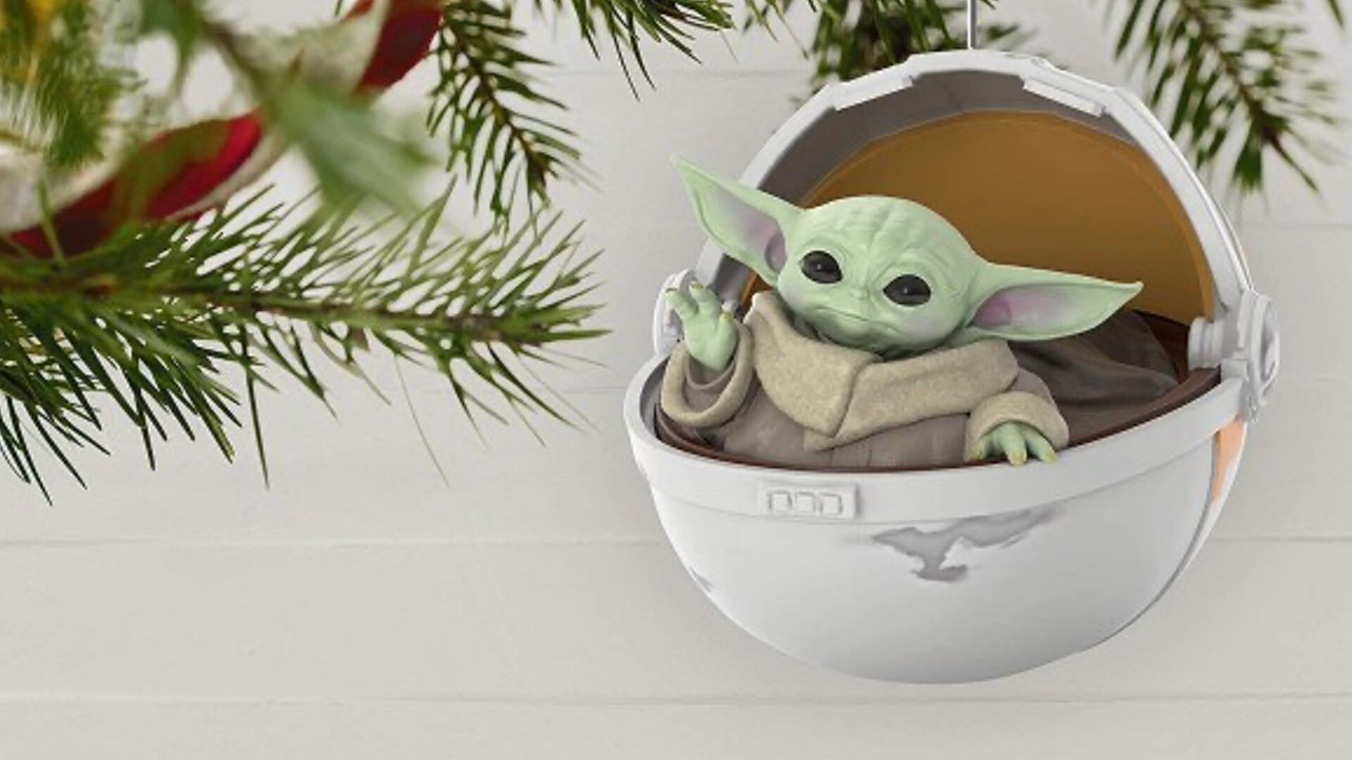 This is THE MANDALORIAN Baby Yoda Ornament That You've Been Looking For