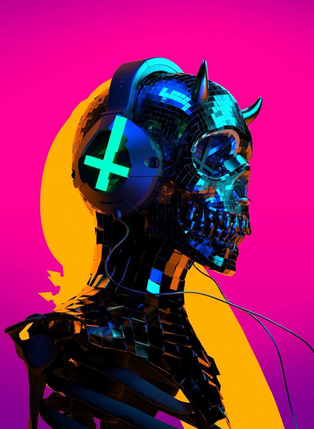 Auʇıɔɥɹısʇ. Cyberpunk art, Art inspiration, Psychedelic art