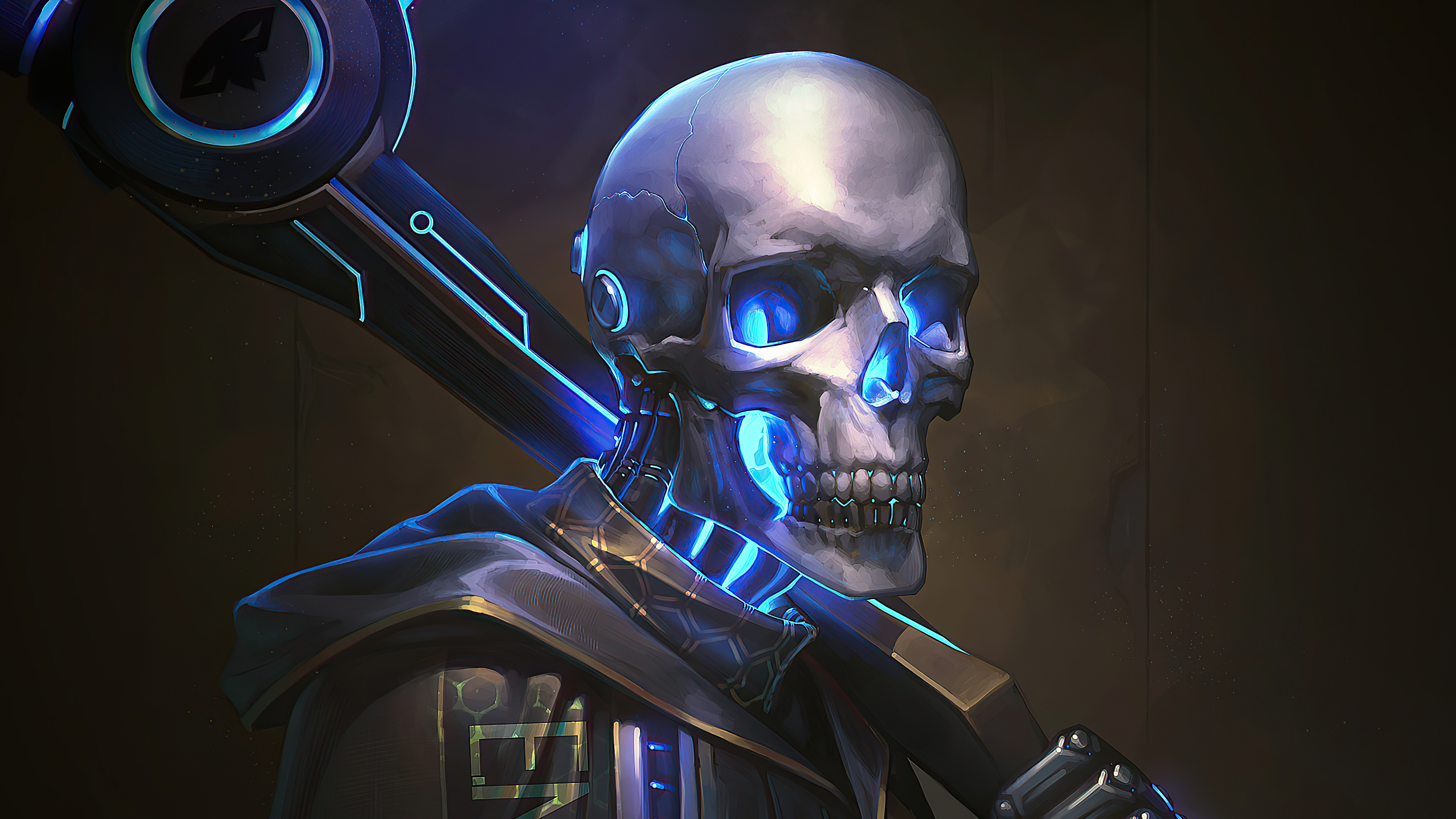 Skull Cyber Punk, HD Artist, 4k Wallpaper, Image, Background, Photo and Picture