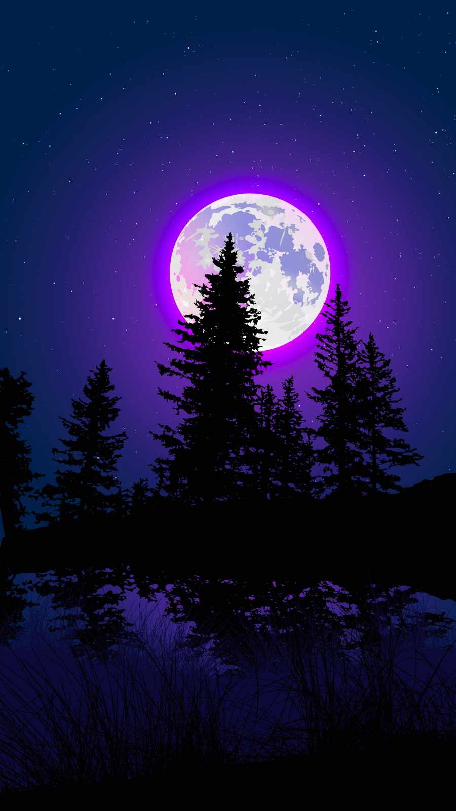 Glowing Moon Wallpapers Wallpaper Cave