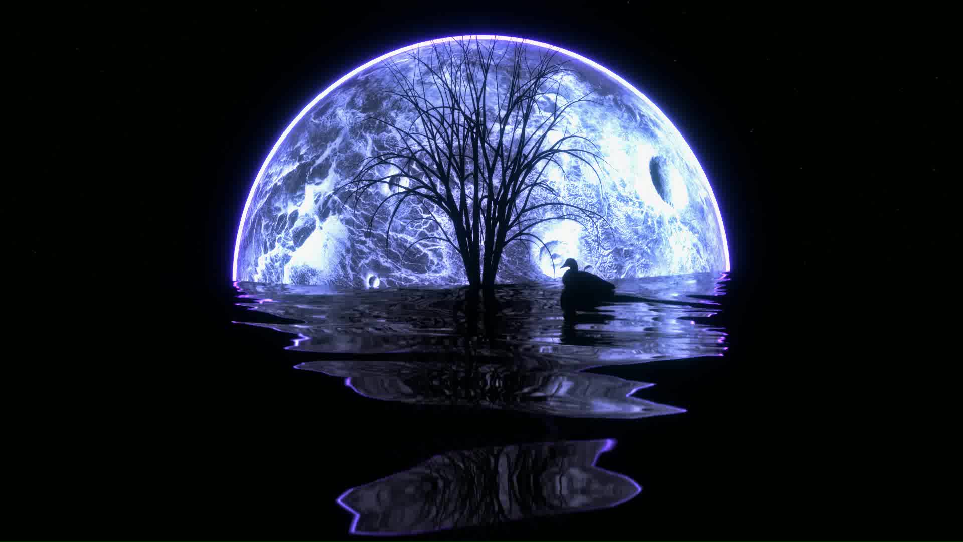 Glowing Moon Wallpaper Hd Moon Night Sky Free Photo On Pixabay