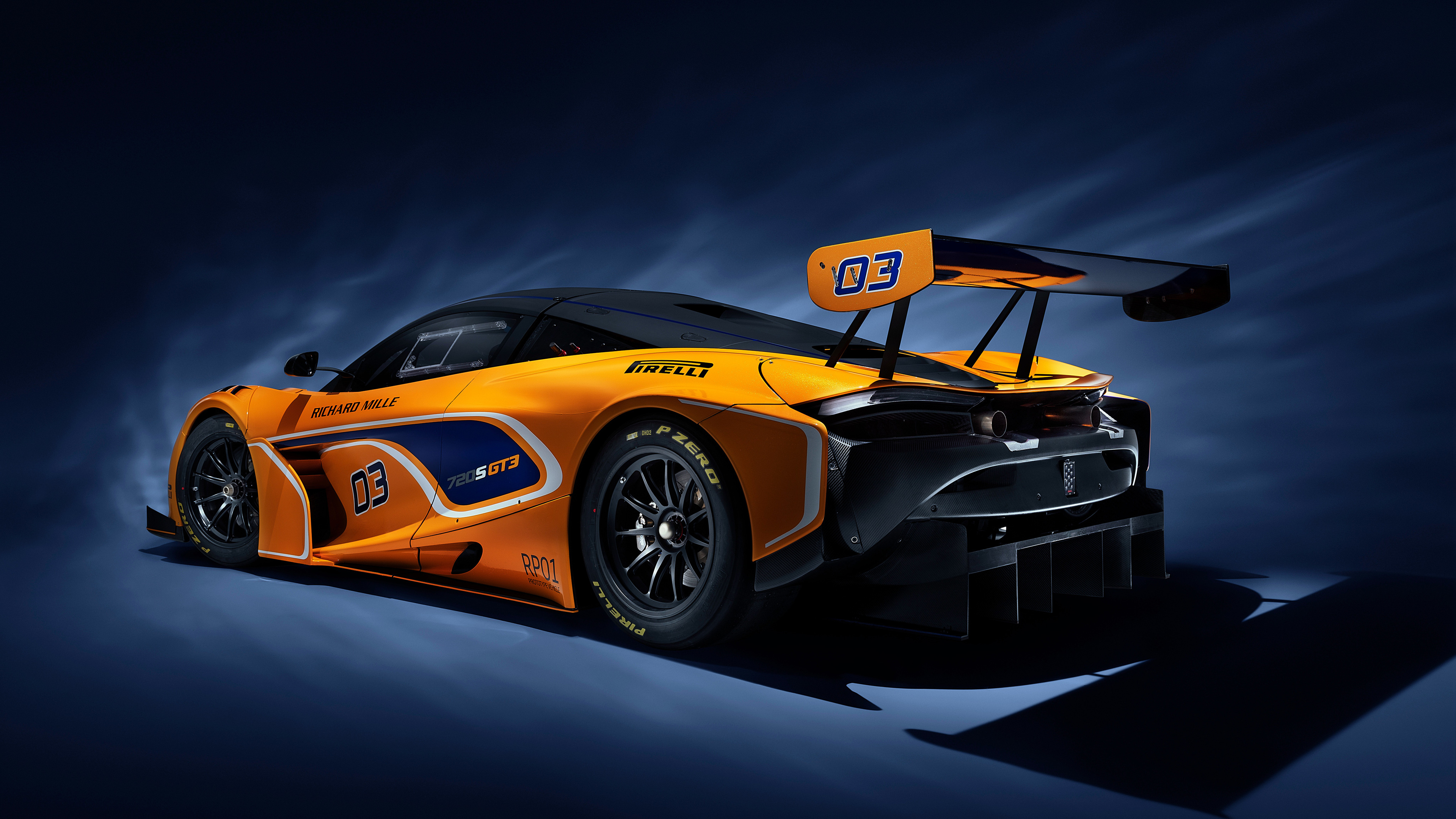 Wallpaper 4k McLaren 720S GT3 2019 Rear Wallpaper