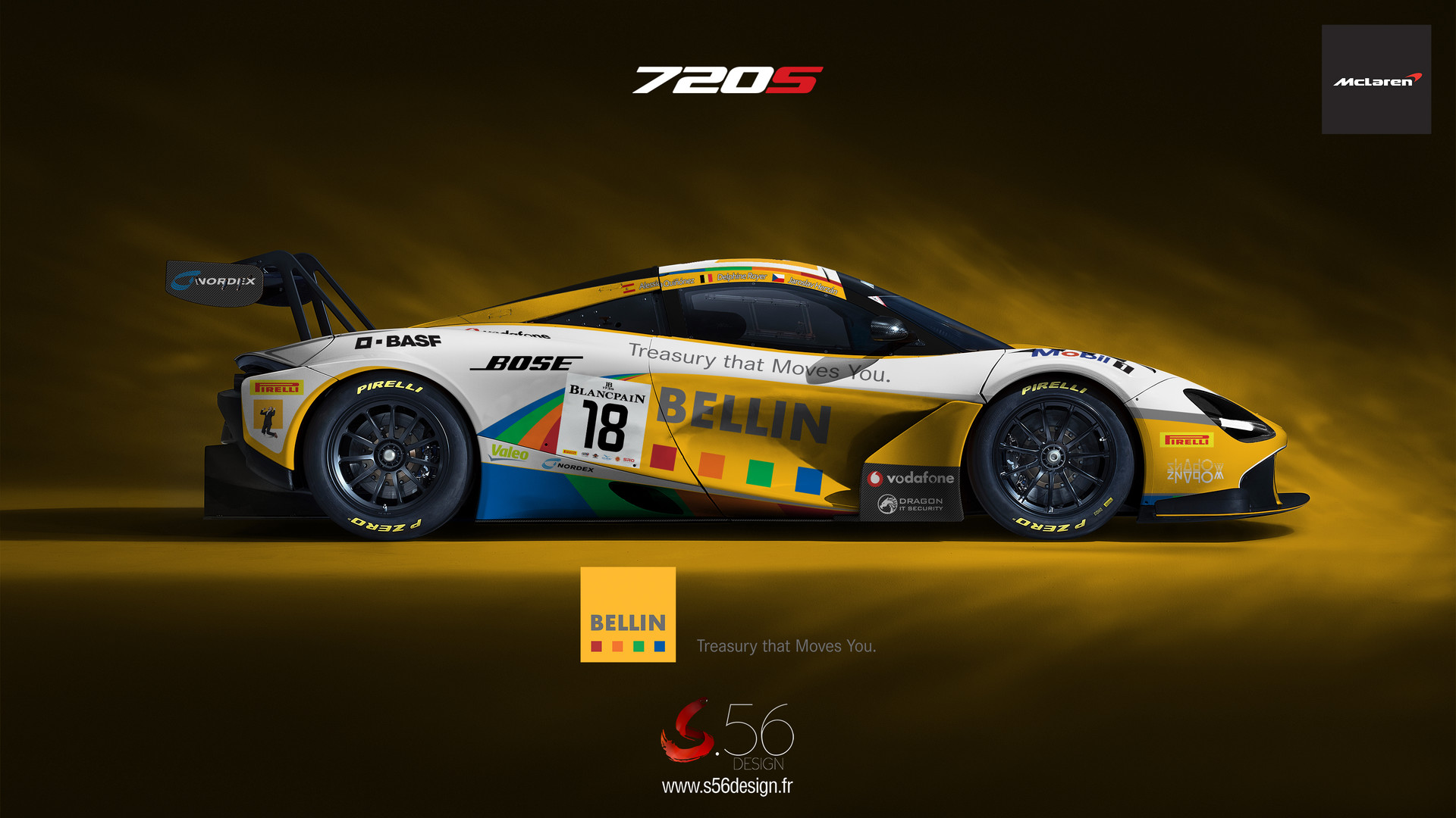 McLaren 720S GT3 Bellin, Aenore Rose