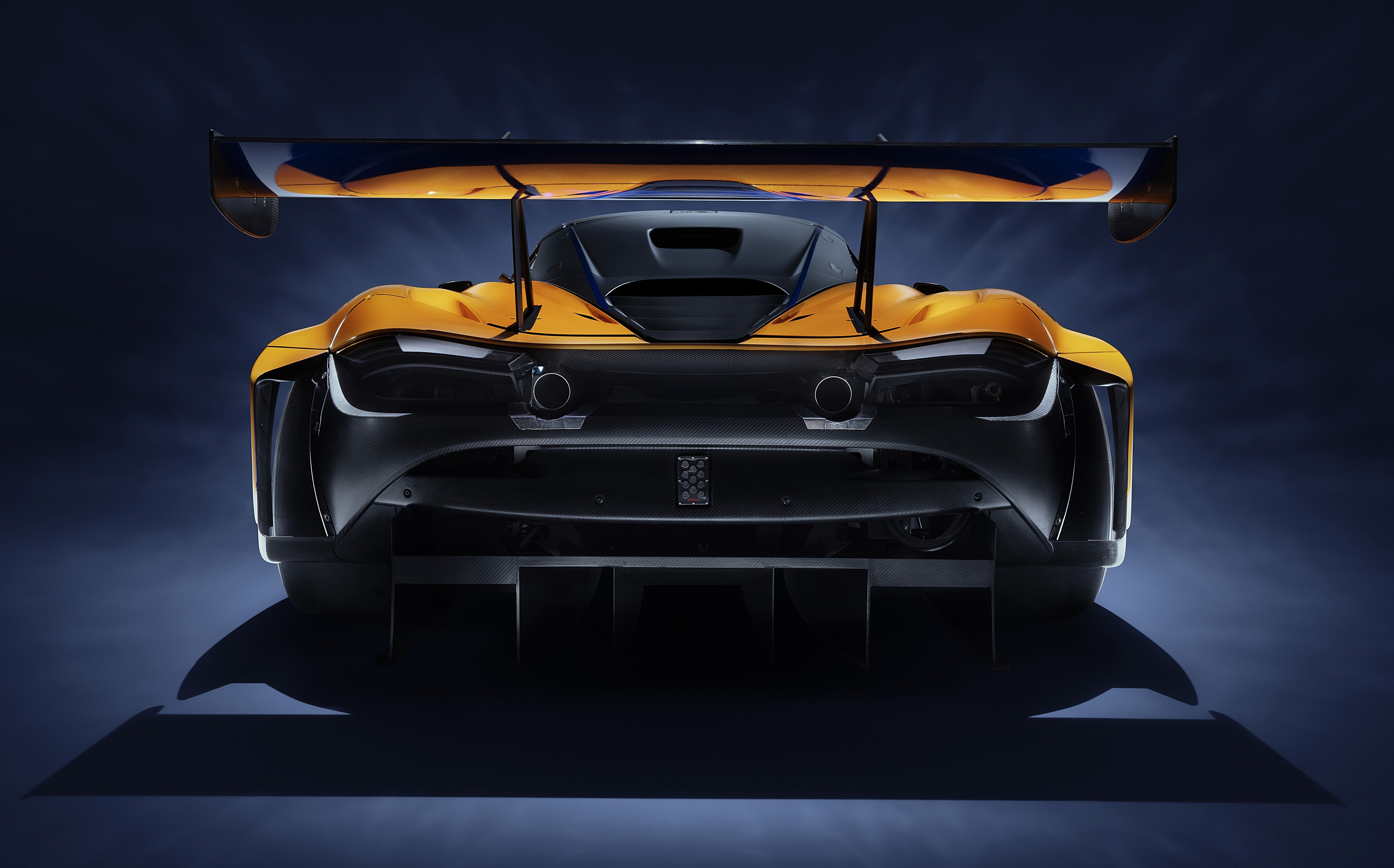 Download 4384x2731 Mclaren 720s Gt3, Supercars, Back View, Spoiler Wallpaper