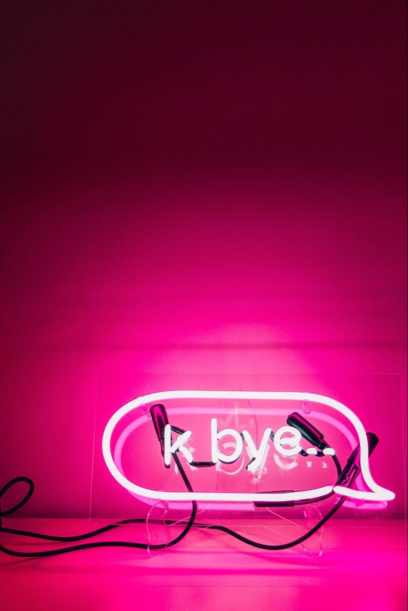 hot pink texting led light aesthetic. Neon wallpaper, Pink neon sign, Pink neon wallpaper