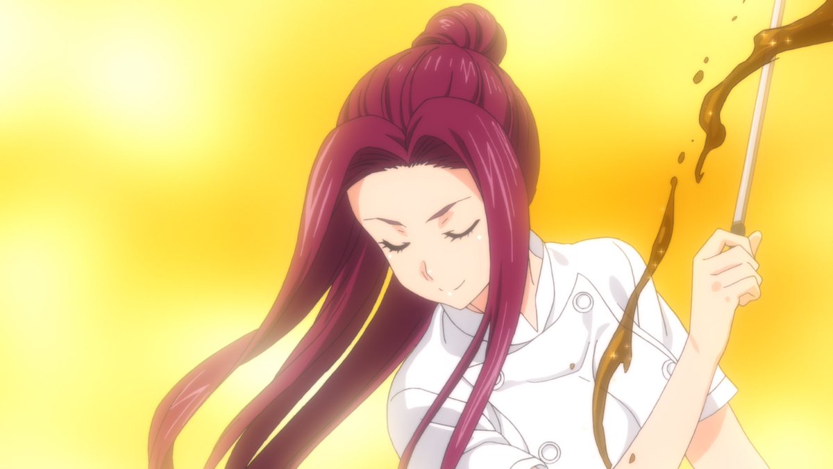 食戟のソーマ』TVアニメ公式 Sakaki voiced by Ai Kayano is wise “sister” type at Polaris dorm. She specializes in fermentation and brews her own soy sauce and such. She is especially good