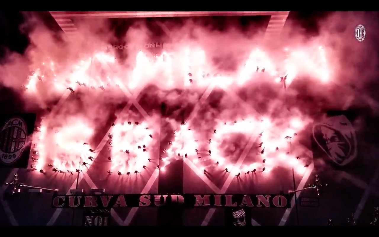 Curva Sud Put On Pyrotechnic Display At Casa Milan To Celebrate AC Milan In The Champions League AC Milan Offside
