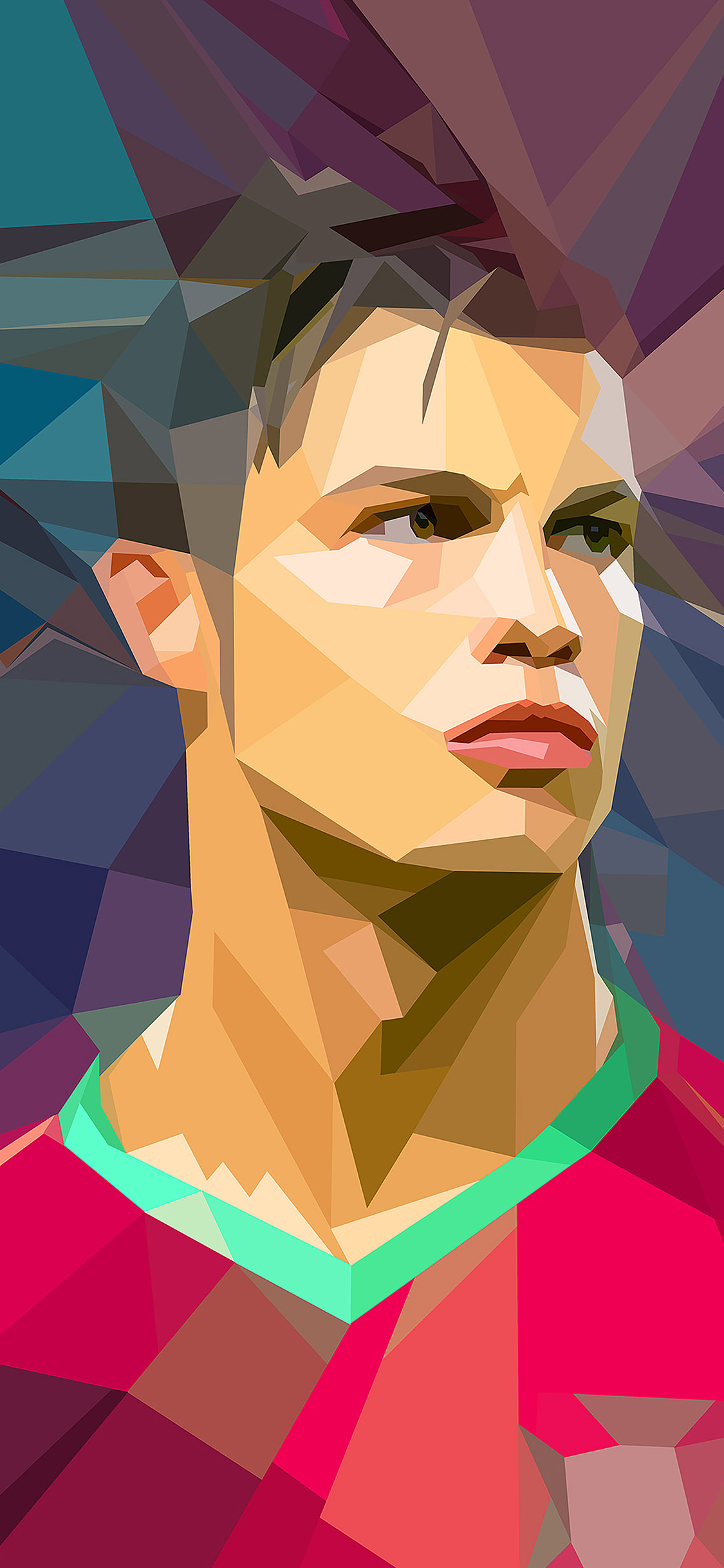 iPhoneXpapers c ronaldo illust art soccer sports