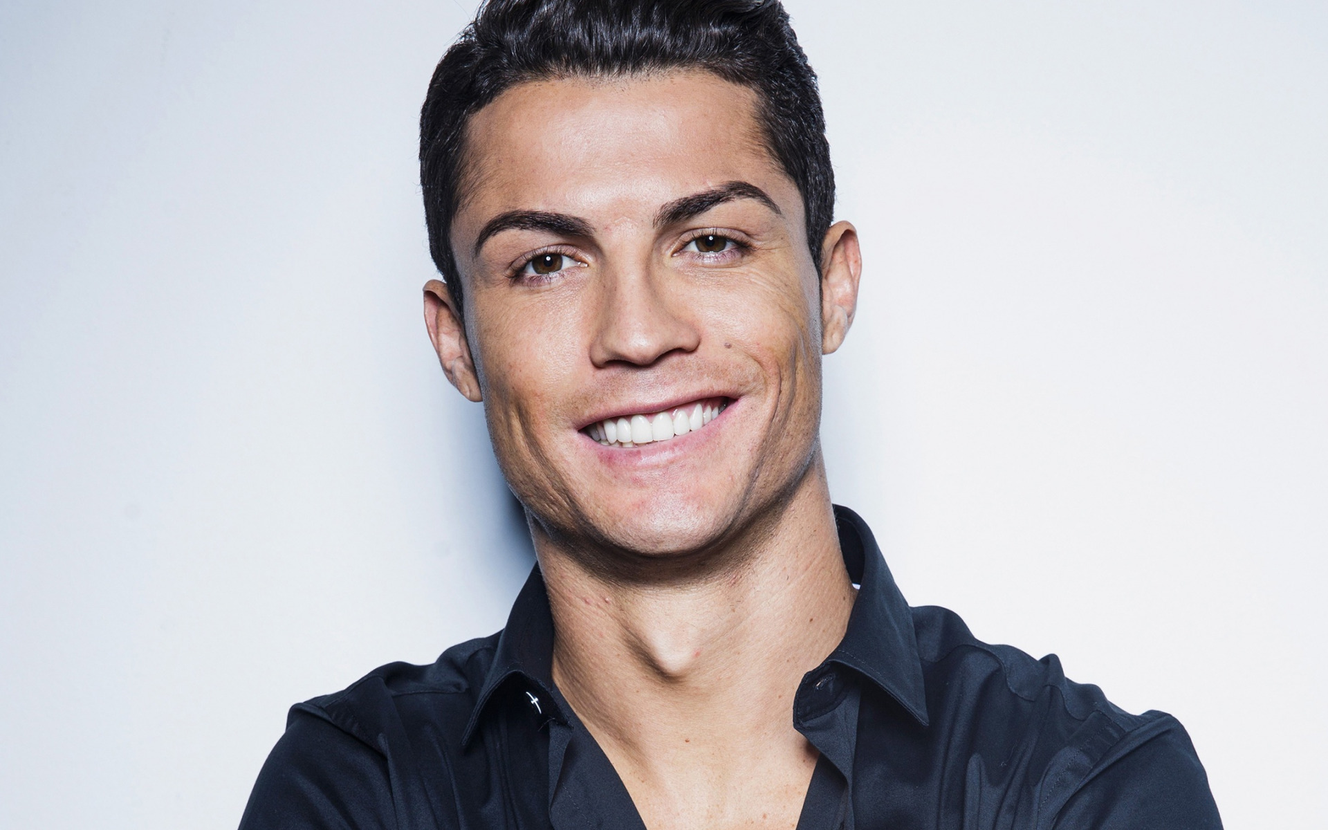 Download wallpaper Cristiano Ronaldo, portrait, photo shoot, portuguese football player, smile, professional football players, football, CR Ronaldo for desktop with resolution 1920x1200. High Quality HD picture wallpaper