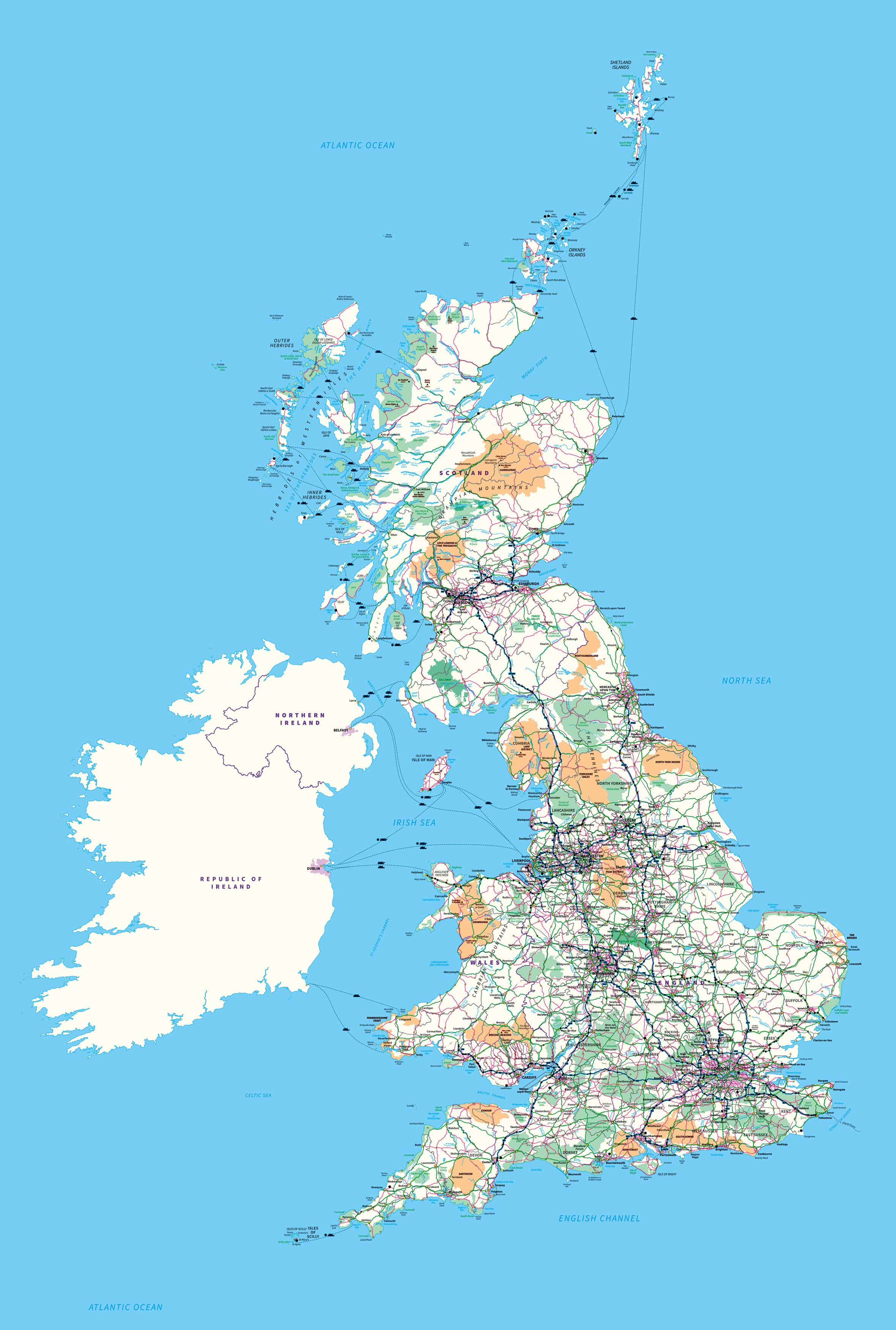 Great Britain Map Wallpaper, HD Great Britain Map Background on WallpaperBat