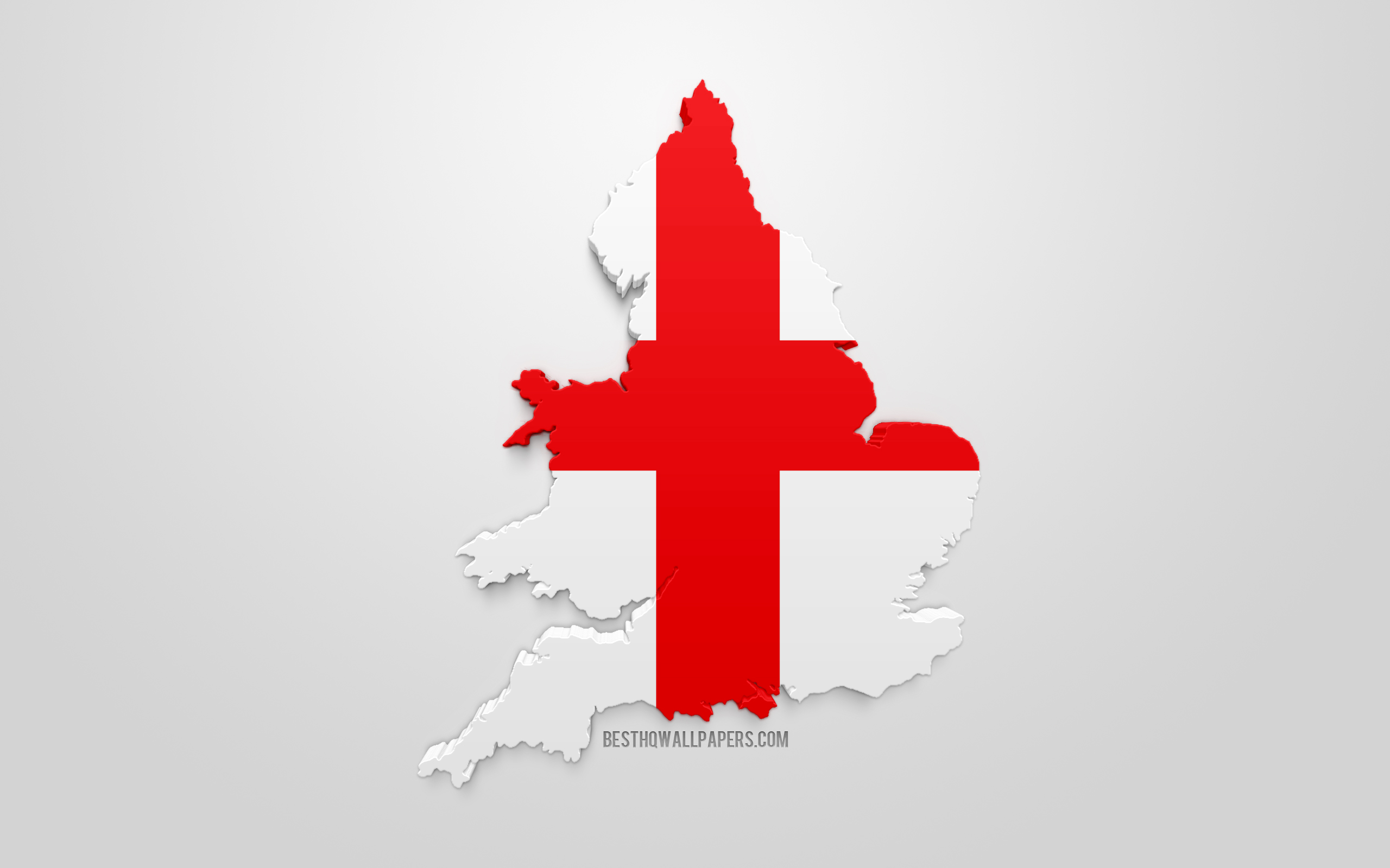 Download wallpaper 3D flag of England, map silhouette of England, 3D art, English flag, Europe, England, geography, England 3D silhouette for desktop with resolution 2560x1600. High Quality HD picture wallpaper
