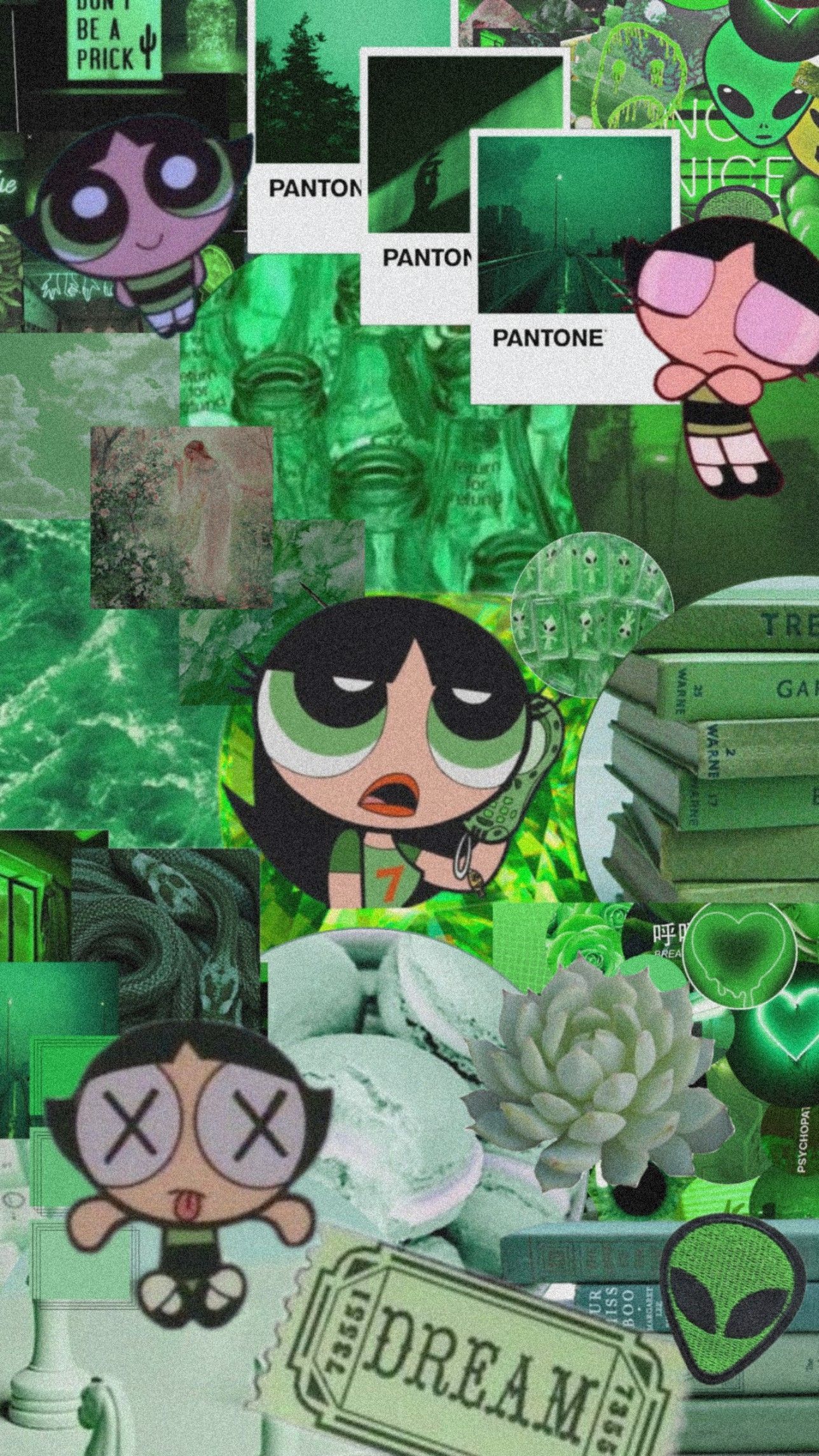 Green Powerpuff Girl Aesthetic Wallpaper FREE Picture