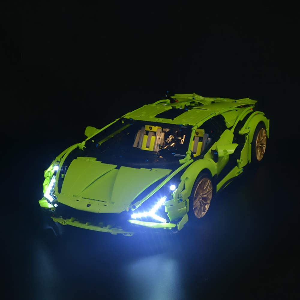 T Club LED Light Kit For Lego 42115 Technic Lamborghini Sián FKP 37 Model (Not Include Lego Model) (RC Classic Version), Toys & Games